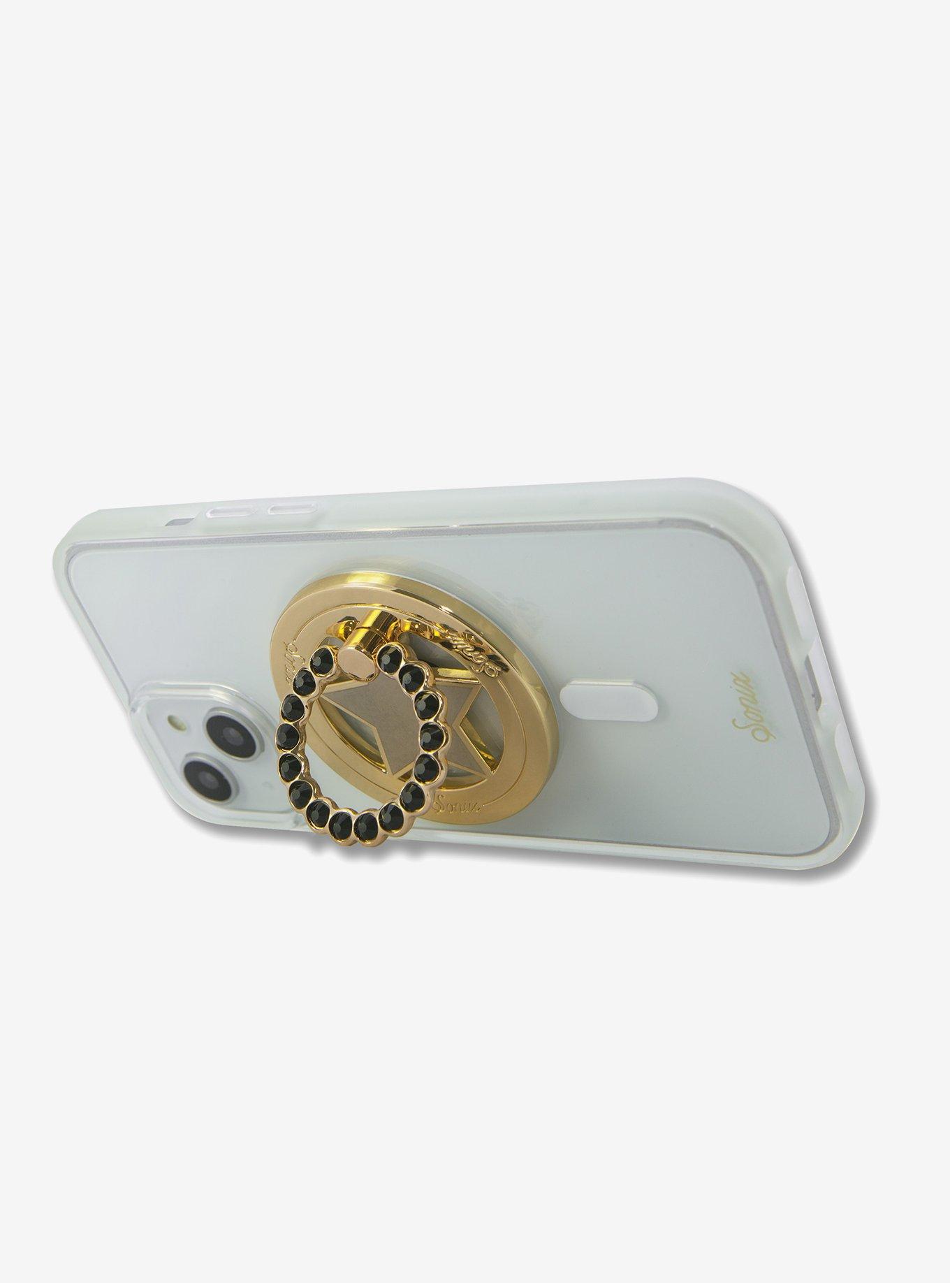 Sonix Star Gold + Black Rhinestone Magnetic Phone Ring, , alternate