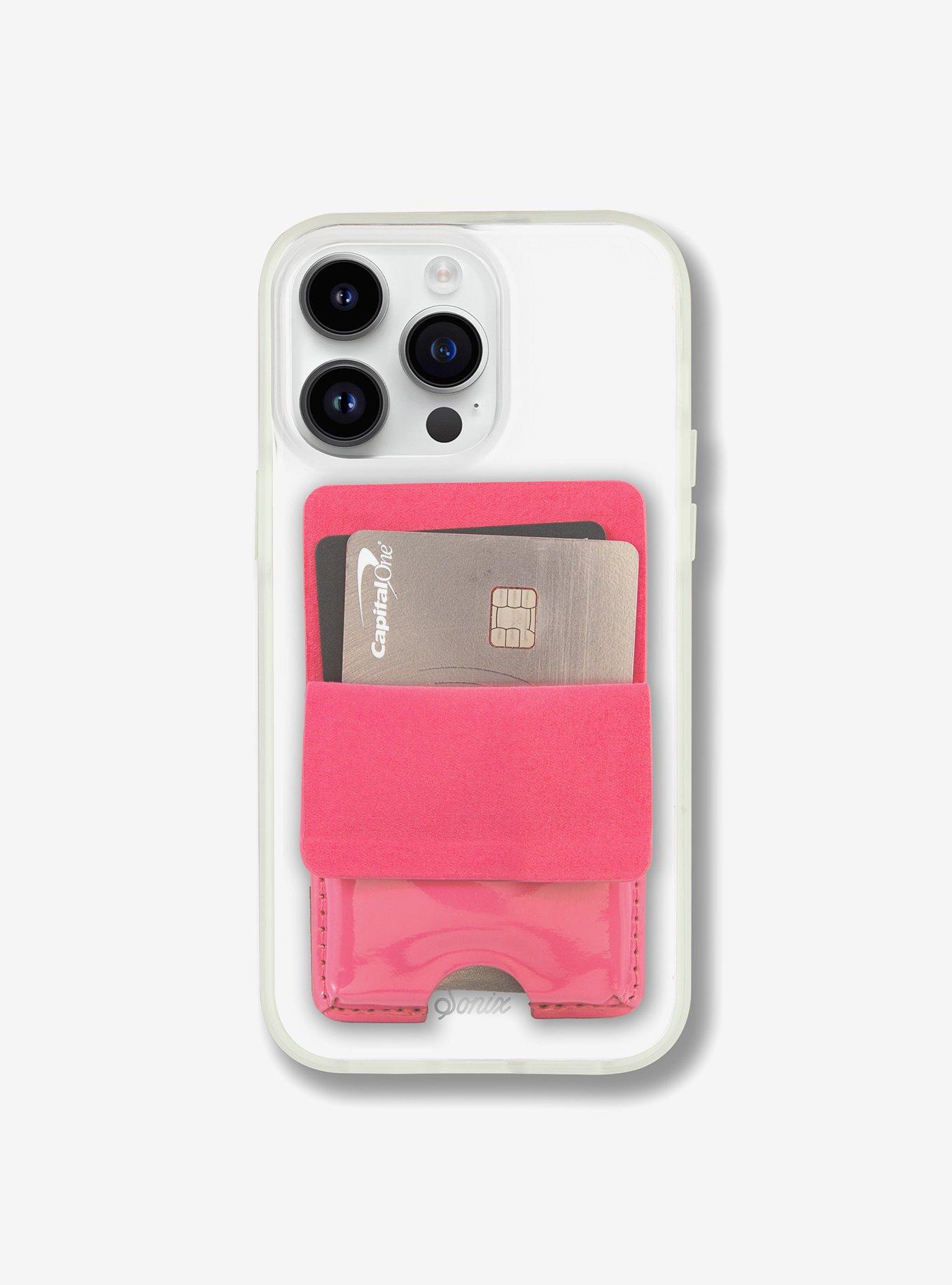 Sonix Camelia Pink Patent Leather Magnetic Phone Wallet, , hi-res