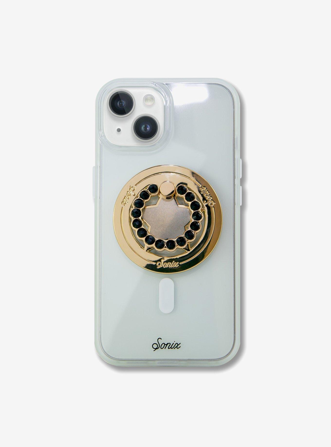 Sonix Star Gold + Black Rhinestone Magnetic Phone Ring, , alternate