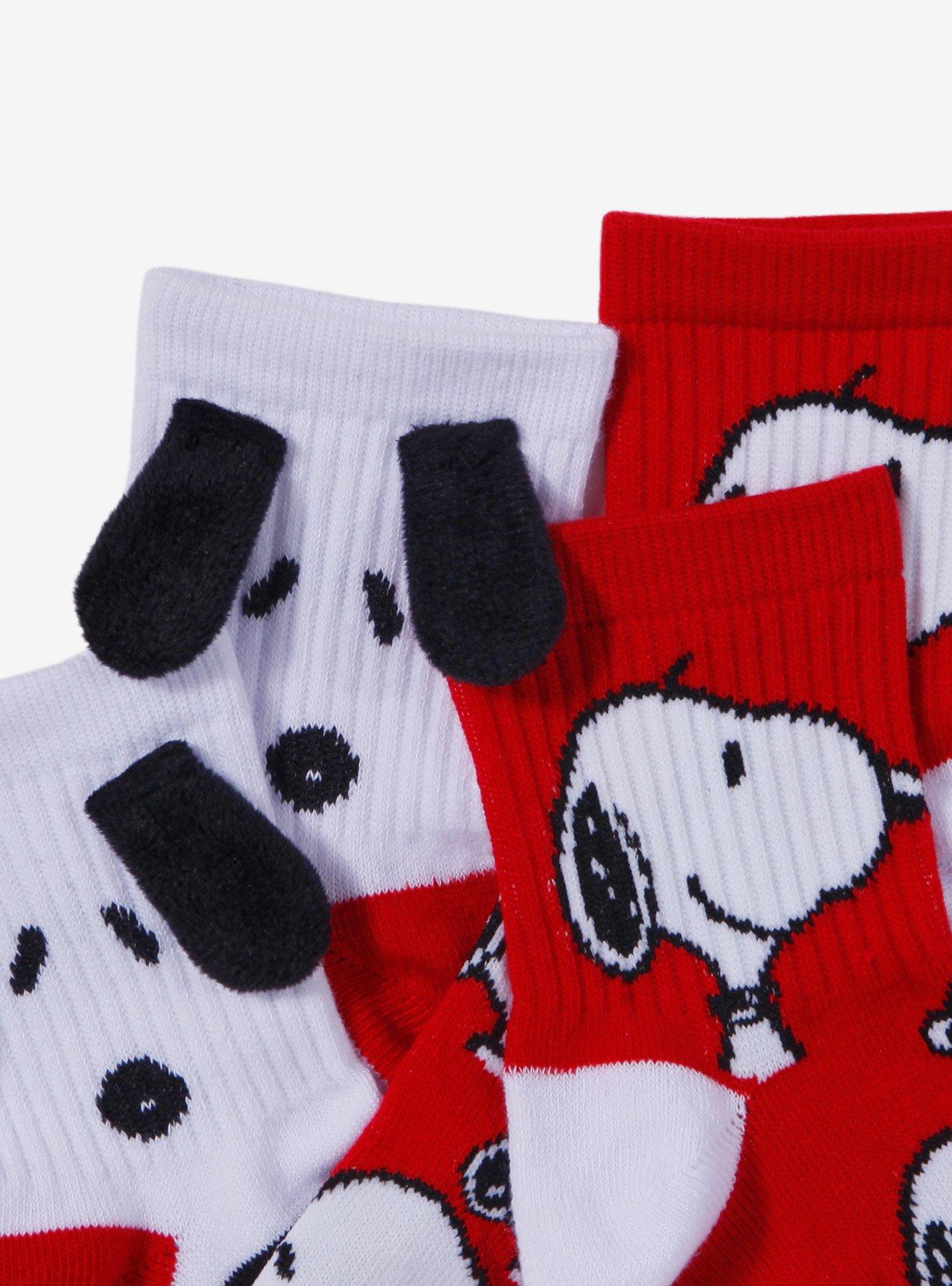 Peanuts Red Snoopy Ankle Socks 2 Pair, , alternate