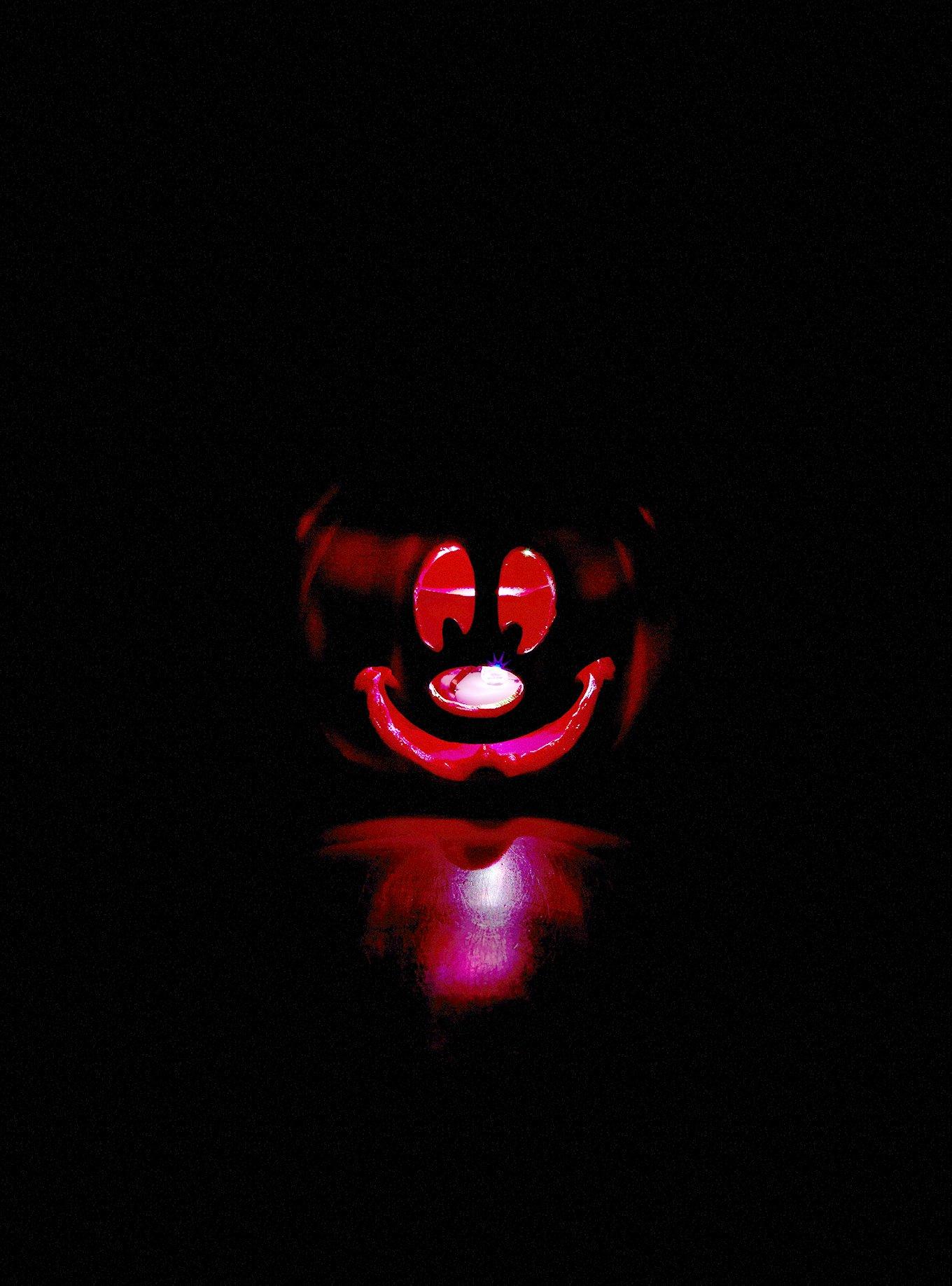 Disney Mickey Mouse Jack-o-Lantern Light-up Faux Succulent Planter, , alternate