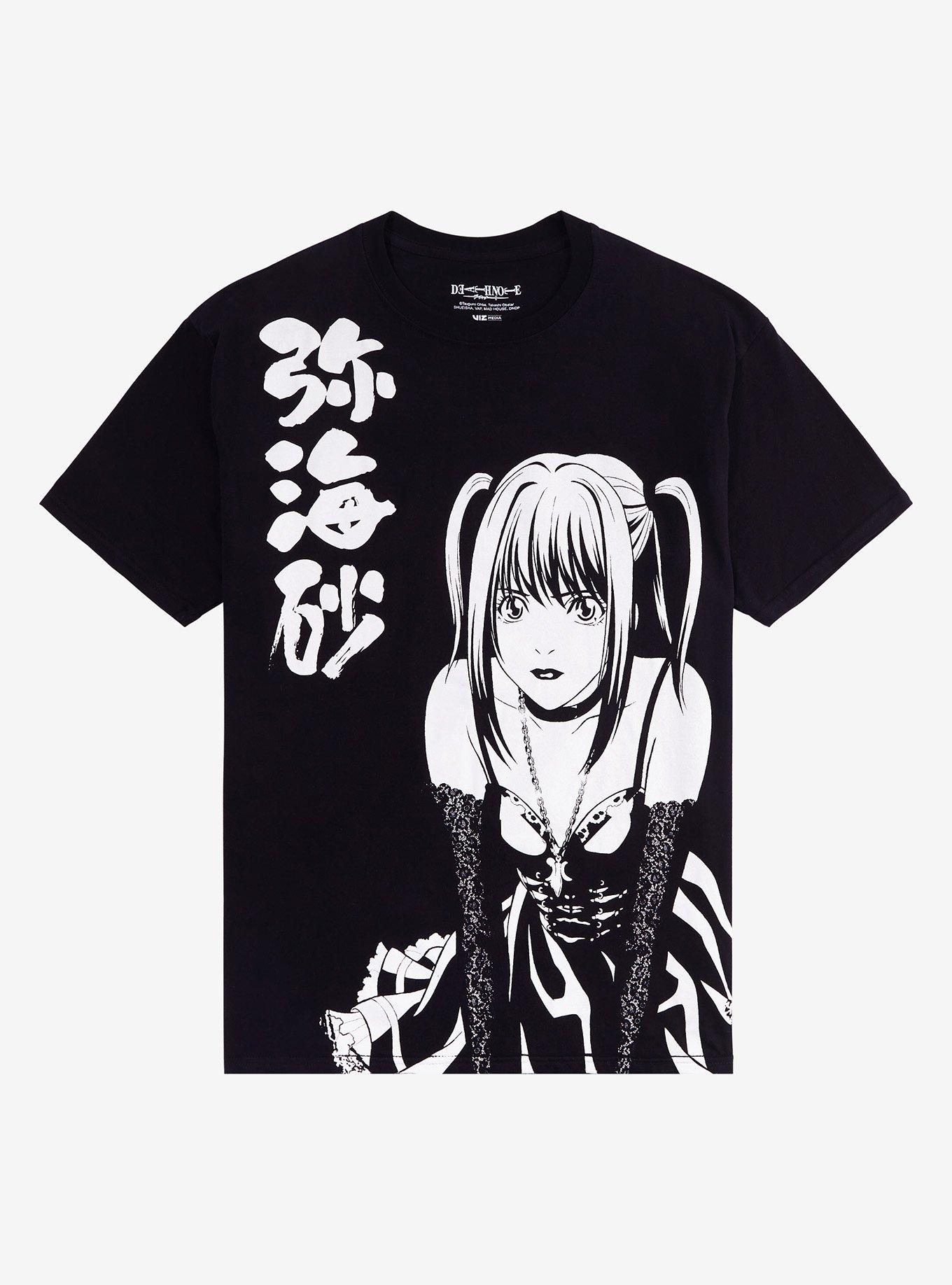 Shop Death Note Misa Black & White T-Shirt