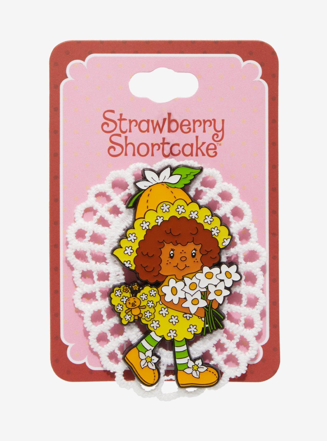 Strawberry Shortcake Orange Blossom Lace Enamel Pin - BoxLunch Exclusive, , hi-res