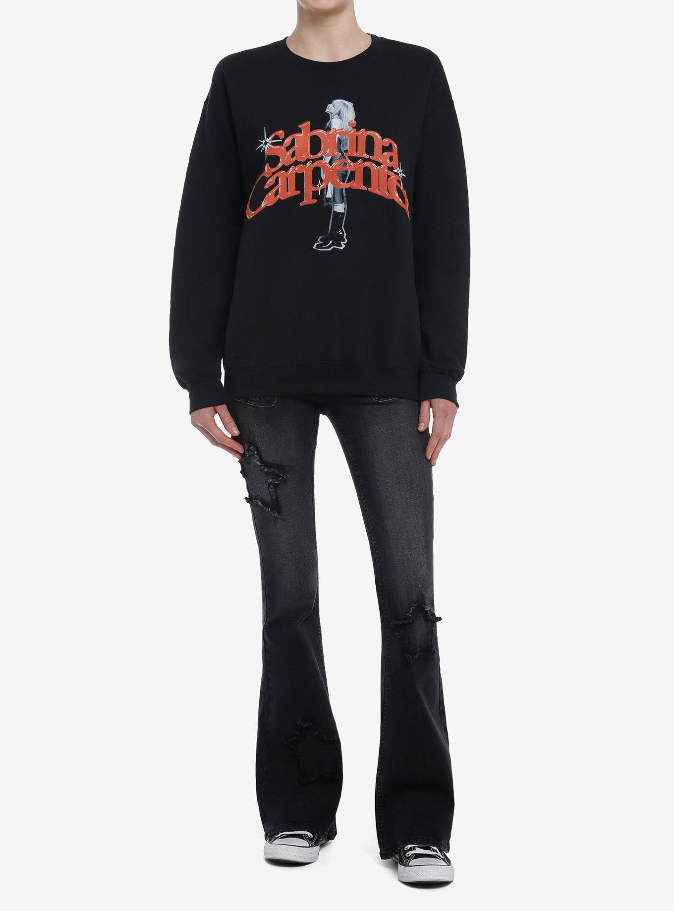 Sabrina Carpenter Tonal Pose Girls Sweatshirt, BLACK, alternate
