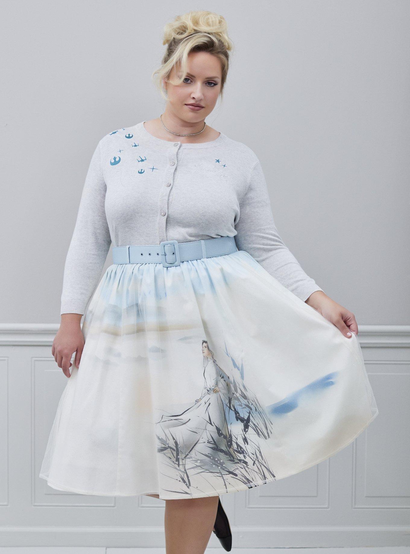 Her Universe Star Wars Princess Leia Retro Skirt Plus Size Her Universe Exclusive