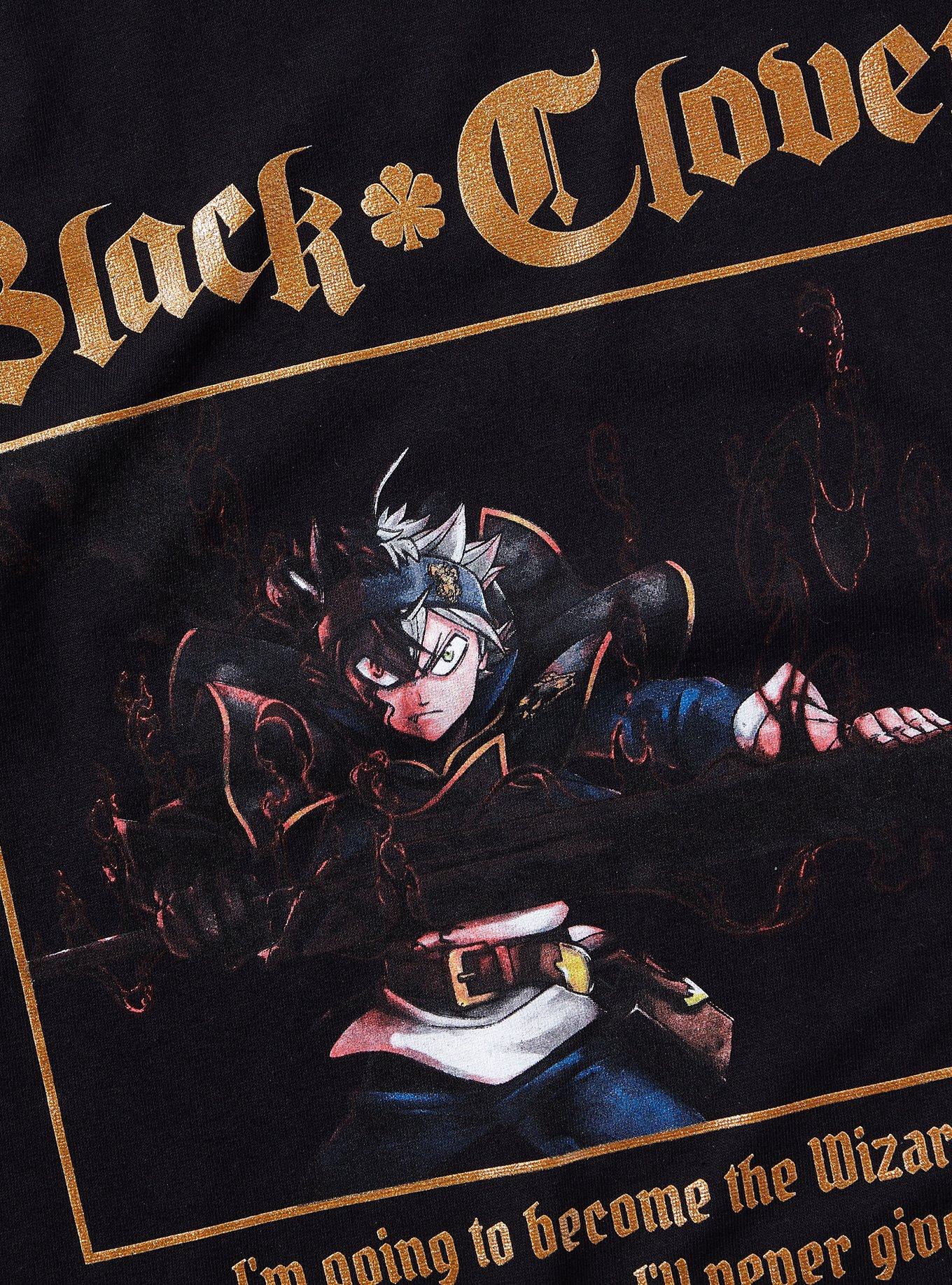 Black Clover Gold Foil T-Shirt, BLACK, alternate