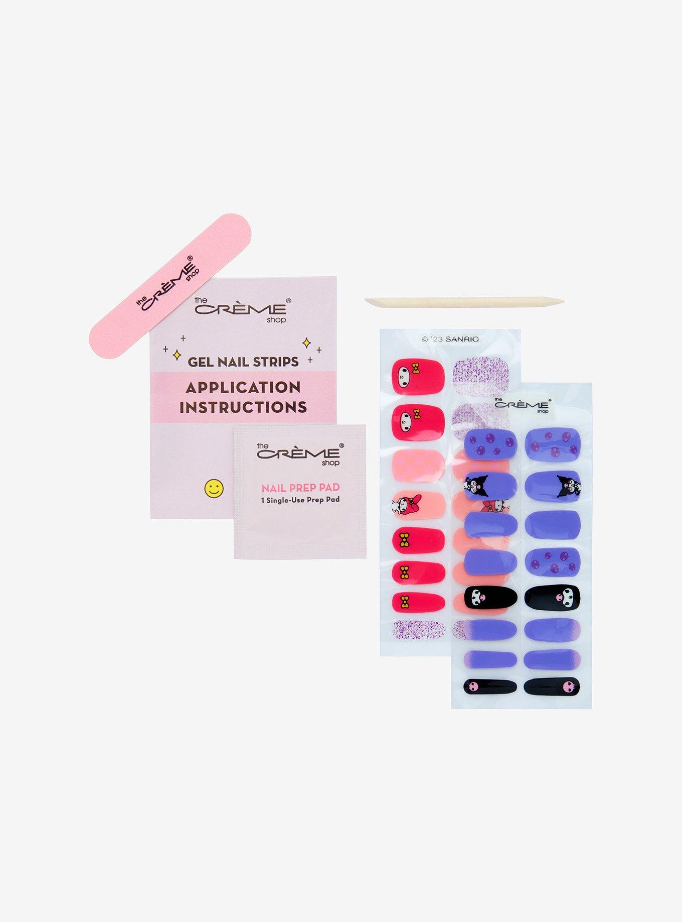 The Crème Shop Sanrio Kuromi & My Melody Gel Nail Strip Kit, , hi-res