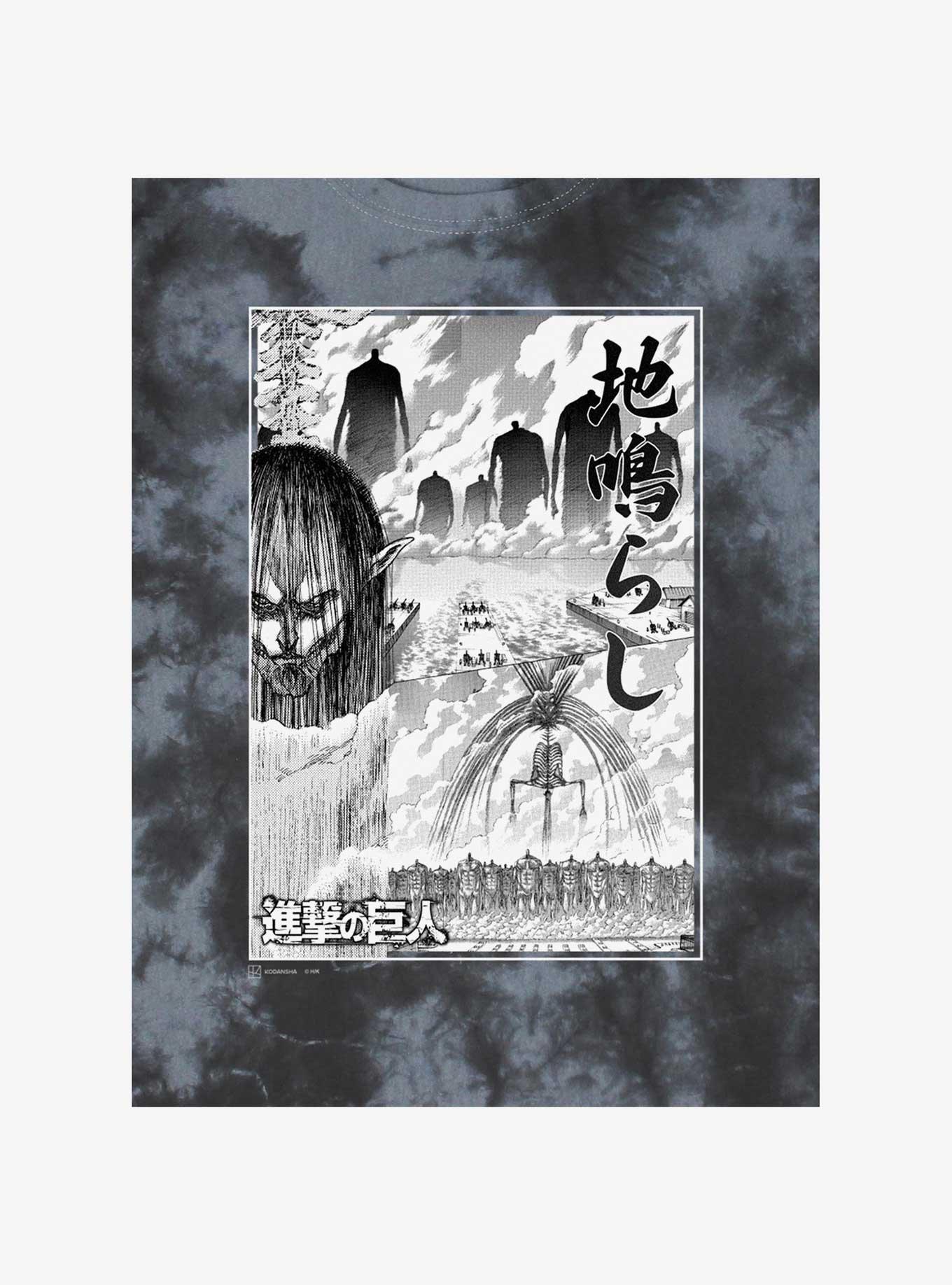 Attack on Titan The Rumbling Poster Tie-Dye T-Shirt, , hi-res