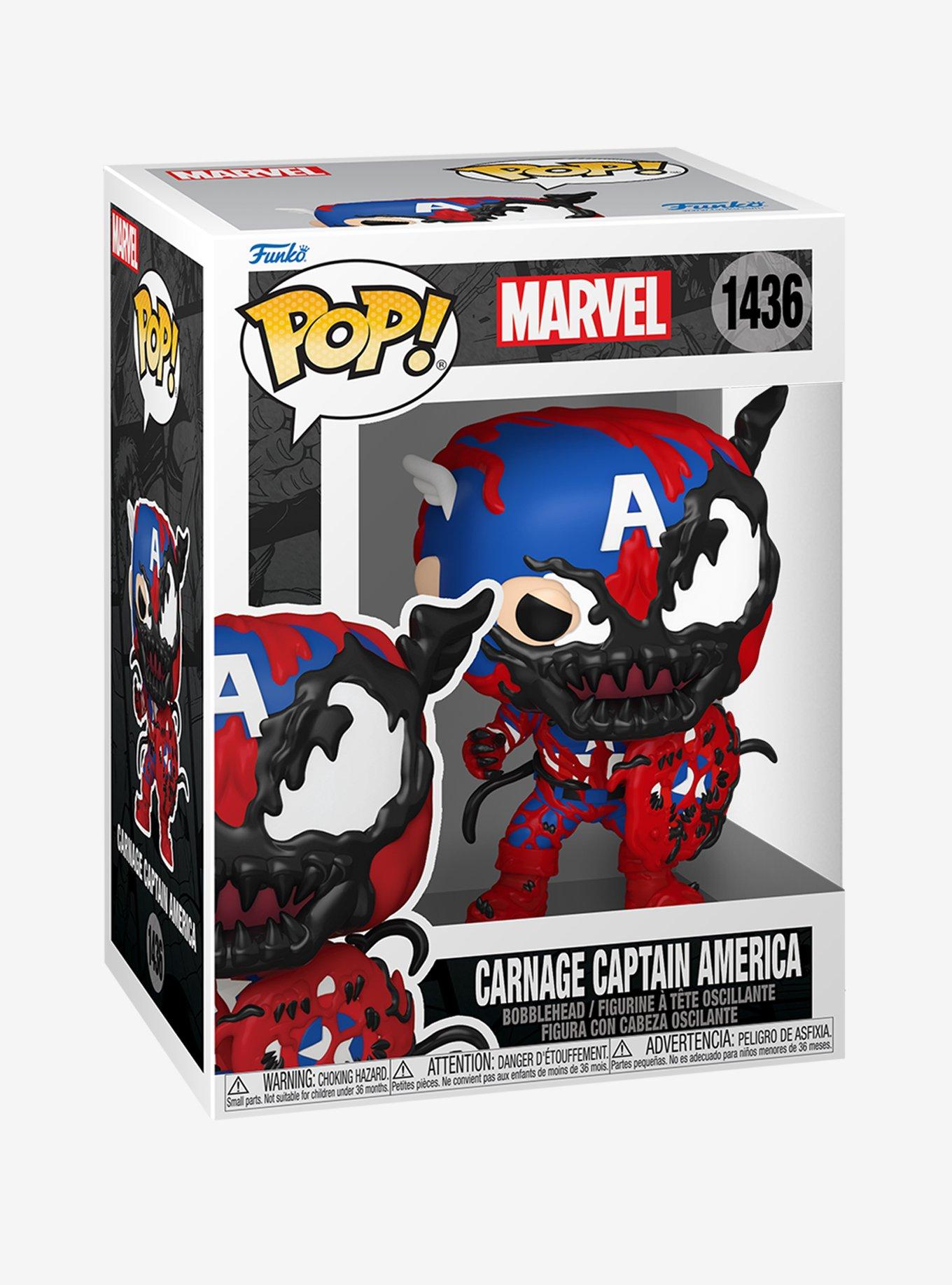 Funko Pop! Marvel Carnage Captain America Vinyl Bobblehead, , alternate