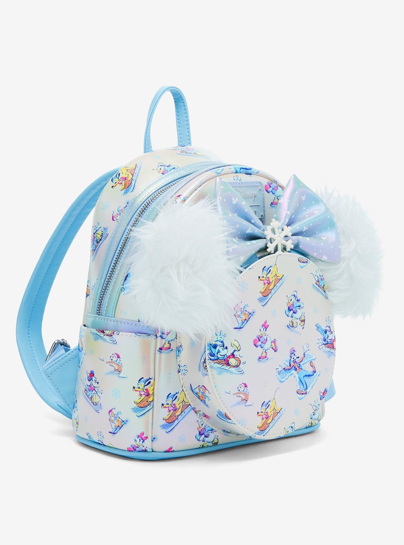 Loungefly Disney Mickey Mouse & Friends Snow Scenes Mini Backpack With Ears Headband, , hi-res