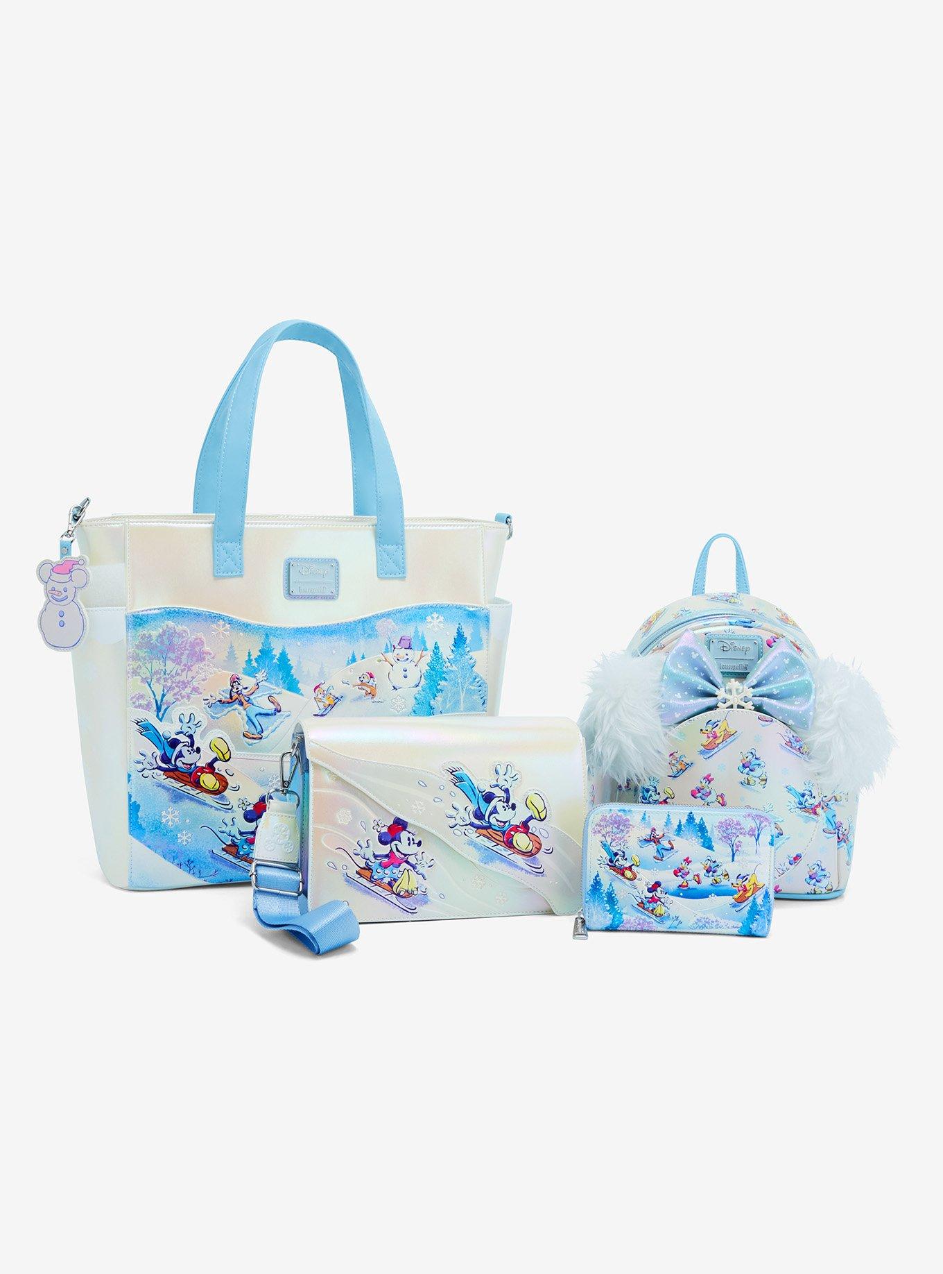 Loungefly Disney Mickey Mouse & Friends Snow Scenes Mini Backpack With Ears Headband, , alternate