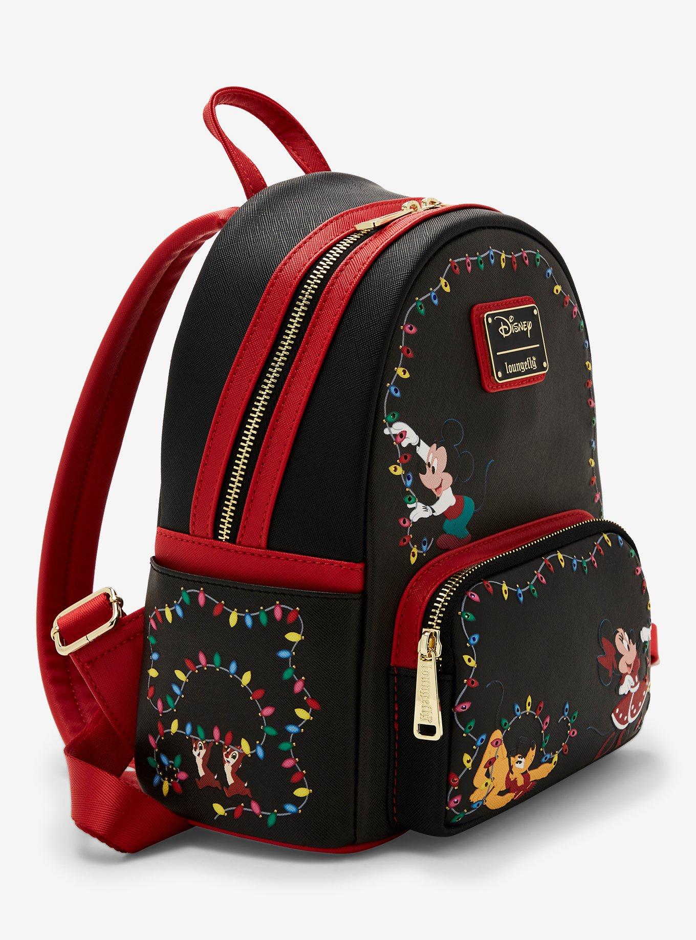 Loungefly Disney Trio Christmas Lights Light-Up Mini Backpack, , alternate