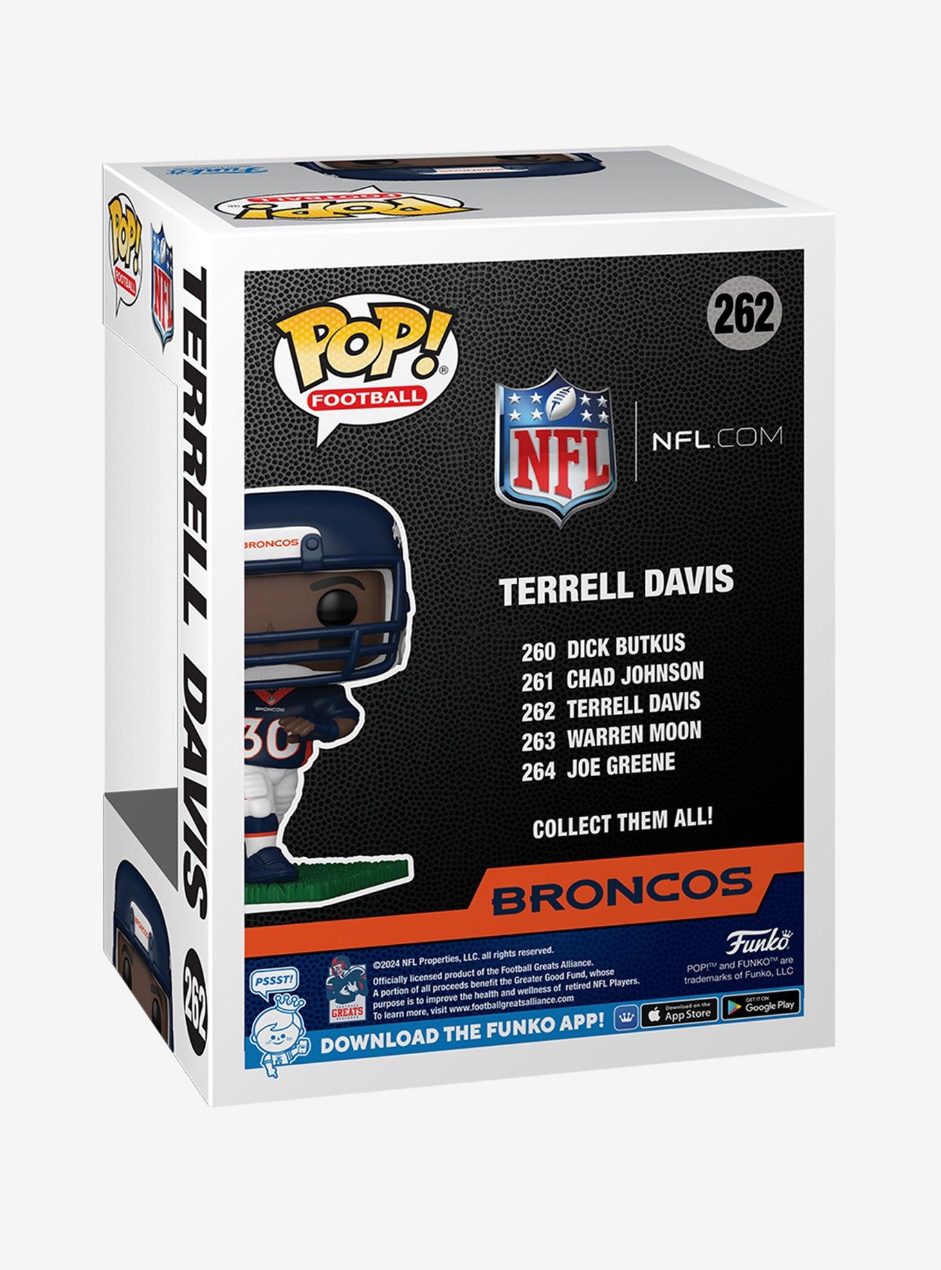 Funko Pop! Football NFL Denver Broncos Terrell Davis Vinyl Figure, , alternate