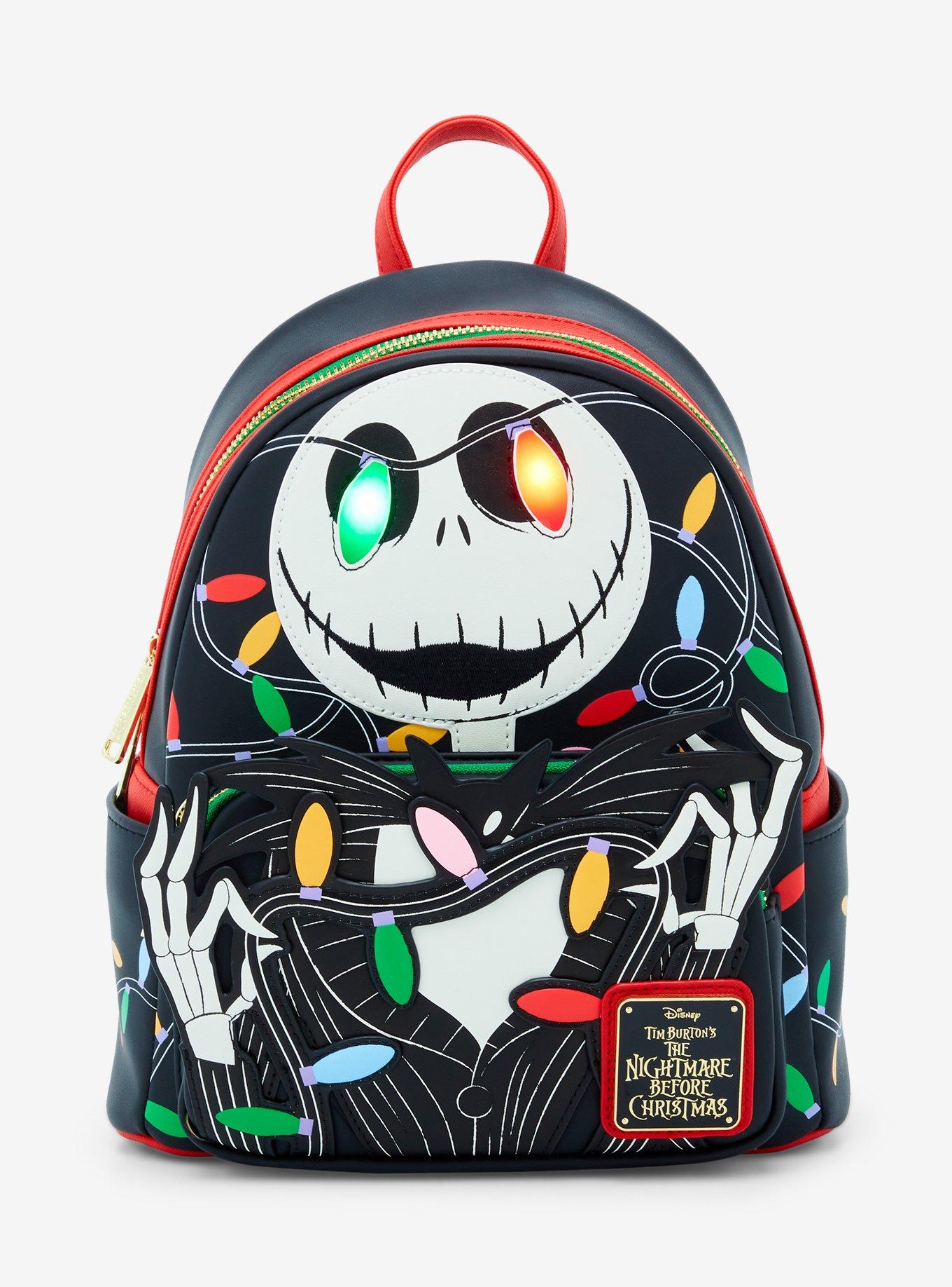 Loungefly The Nightmare Before Christmas Jack Glow-in-the-Dark Light-Up Mini Backpack, , hi-res