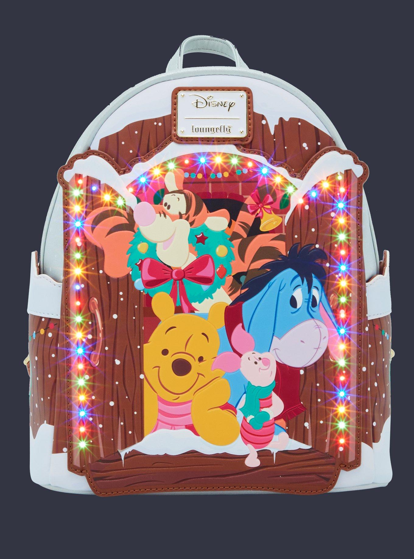 Loungefly Disney Winnie The Pooh Snow Cabin Figural Light-Up Mini Backpack, , alternate