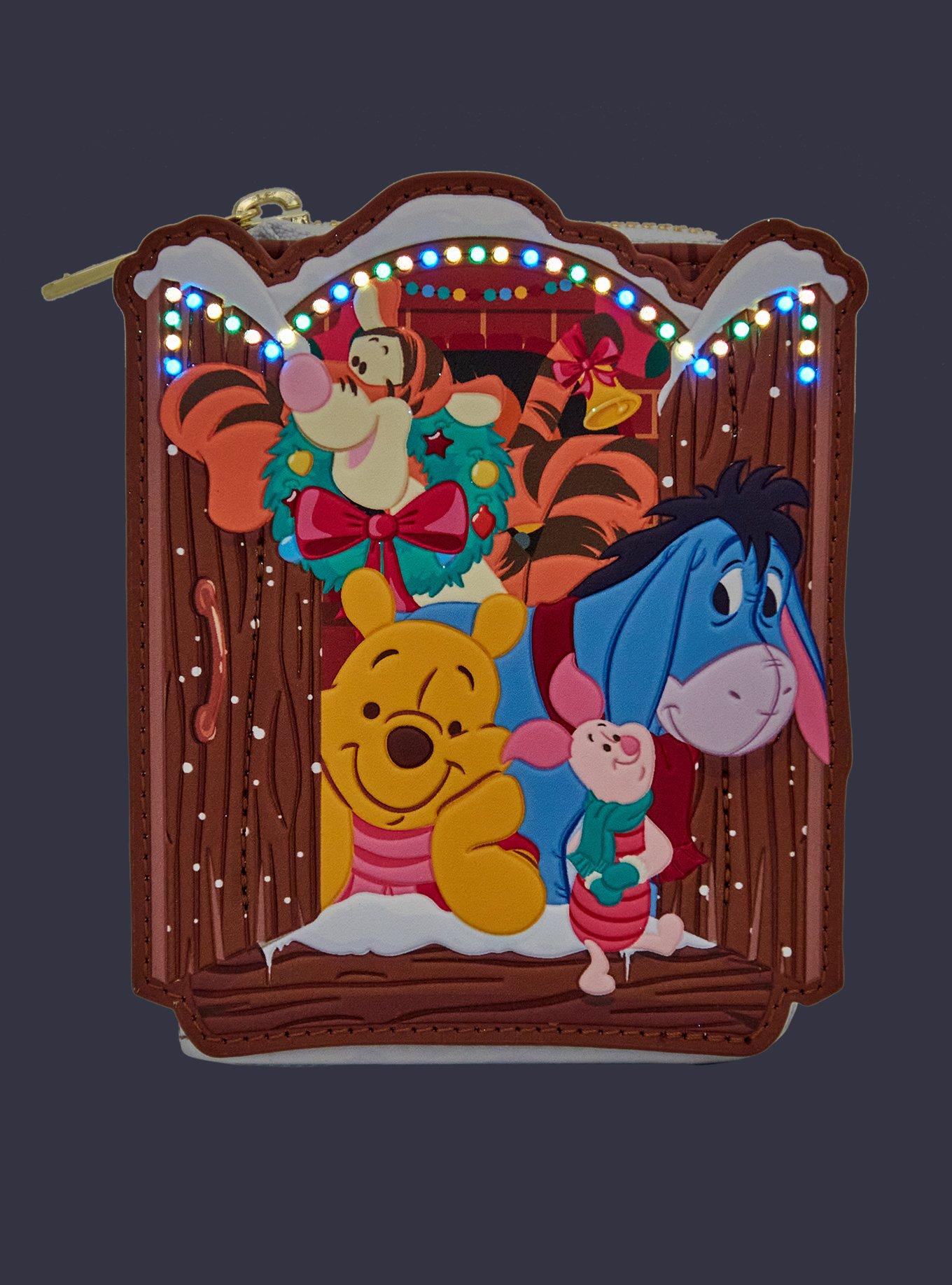 Loungefly Disney Winnie The Pooh Snow Cabin Light-Up Small Zipper Wallet, , hi-res