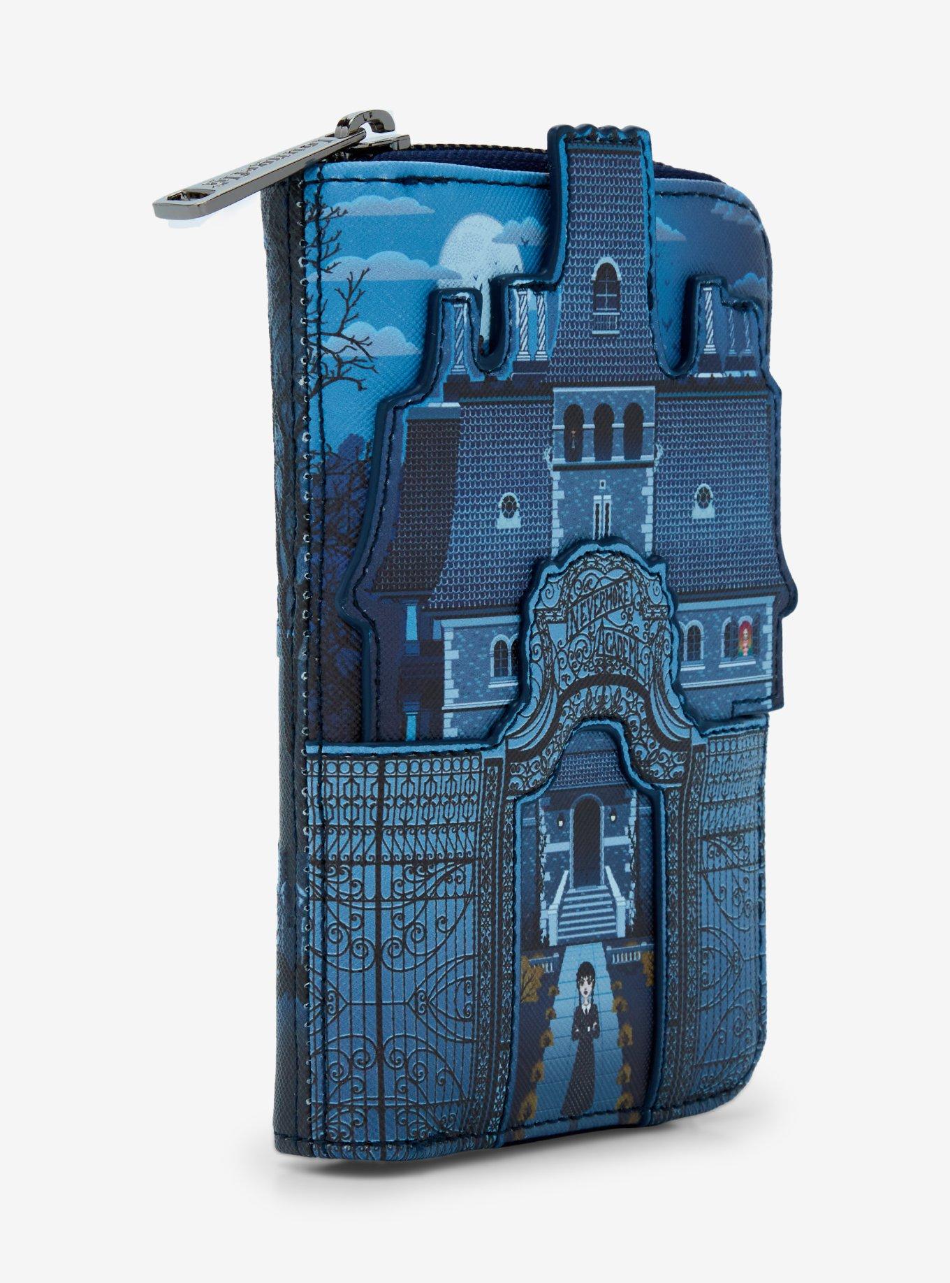 Loungefly Wednesday Nevermore Zipper Wallet, , hi-res