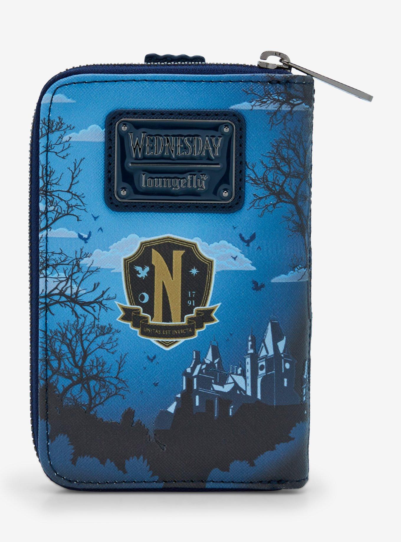 Loungefly Wednesday Nevermore Zipper Wallet, , alternate