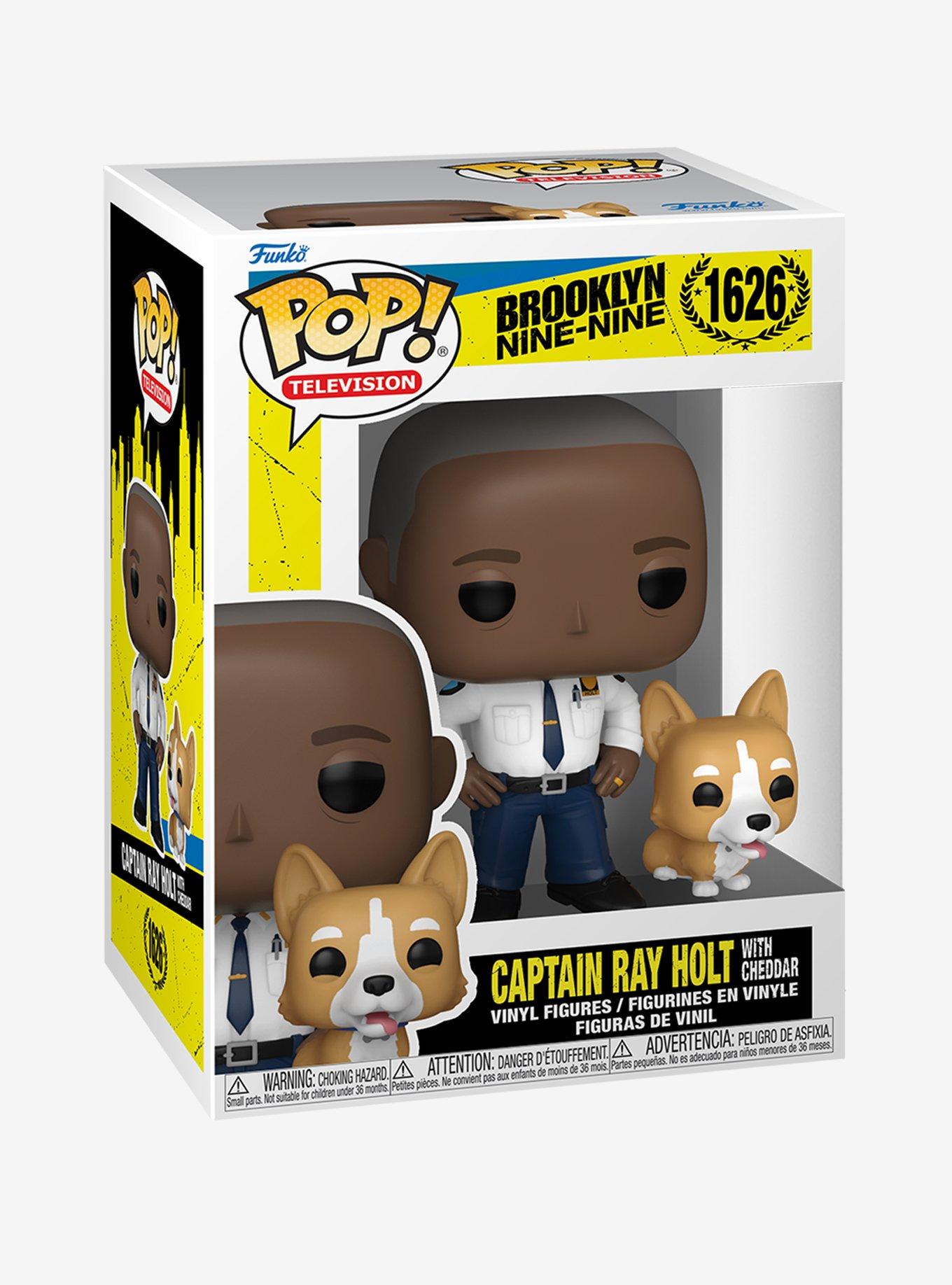 Funko Pop! Television Brooklyn Nine-Nine Captain Ray Holt with Cheddar Vinyl Figure, , alternate
