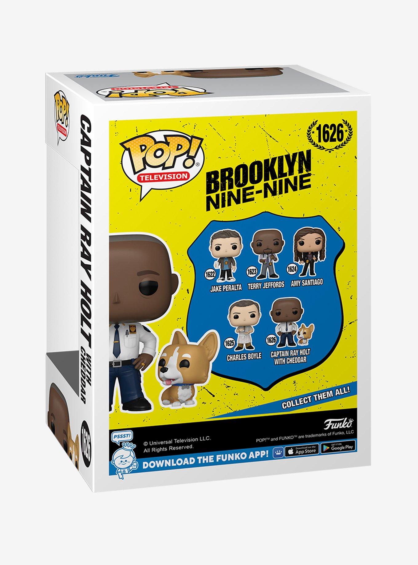 Funko Pop! Television Brooklyn Nine-Nine Captain Ray Holt with Cheddar Vinyl Figure, , alternate