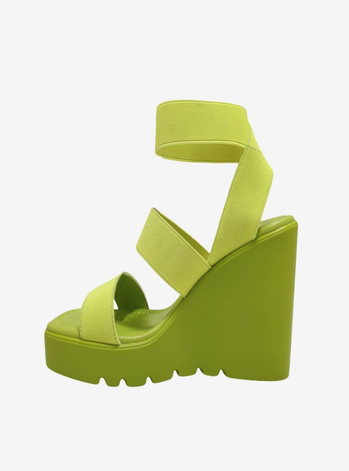 Paige Wedge Sandal Lime, , hi-res