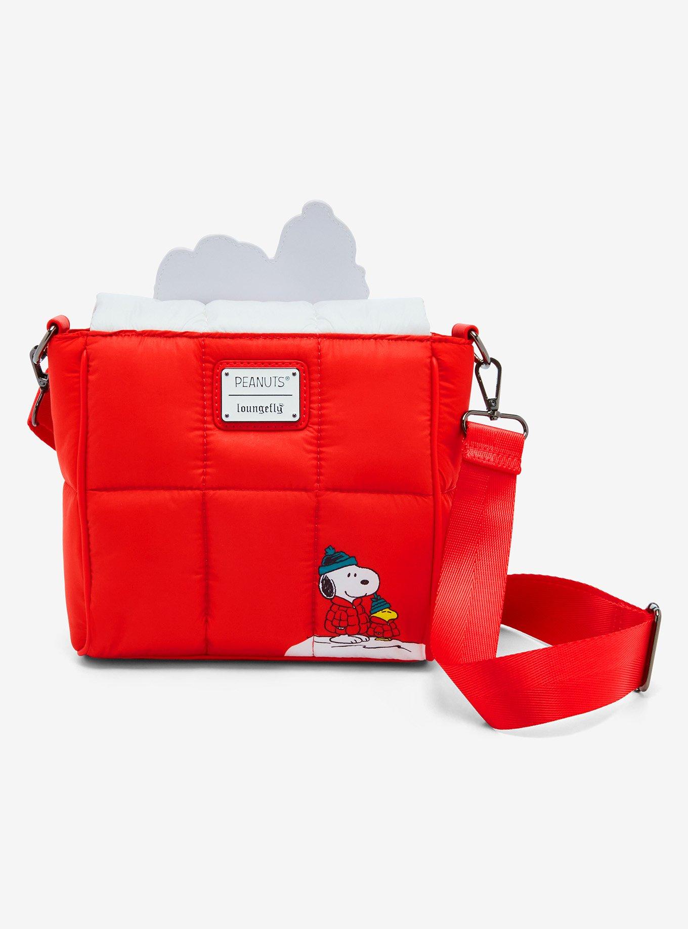 Loungefly Peanuts Snoopy Woodstock Puffer Crossbody Bag, , alternate
