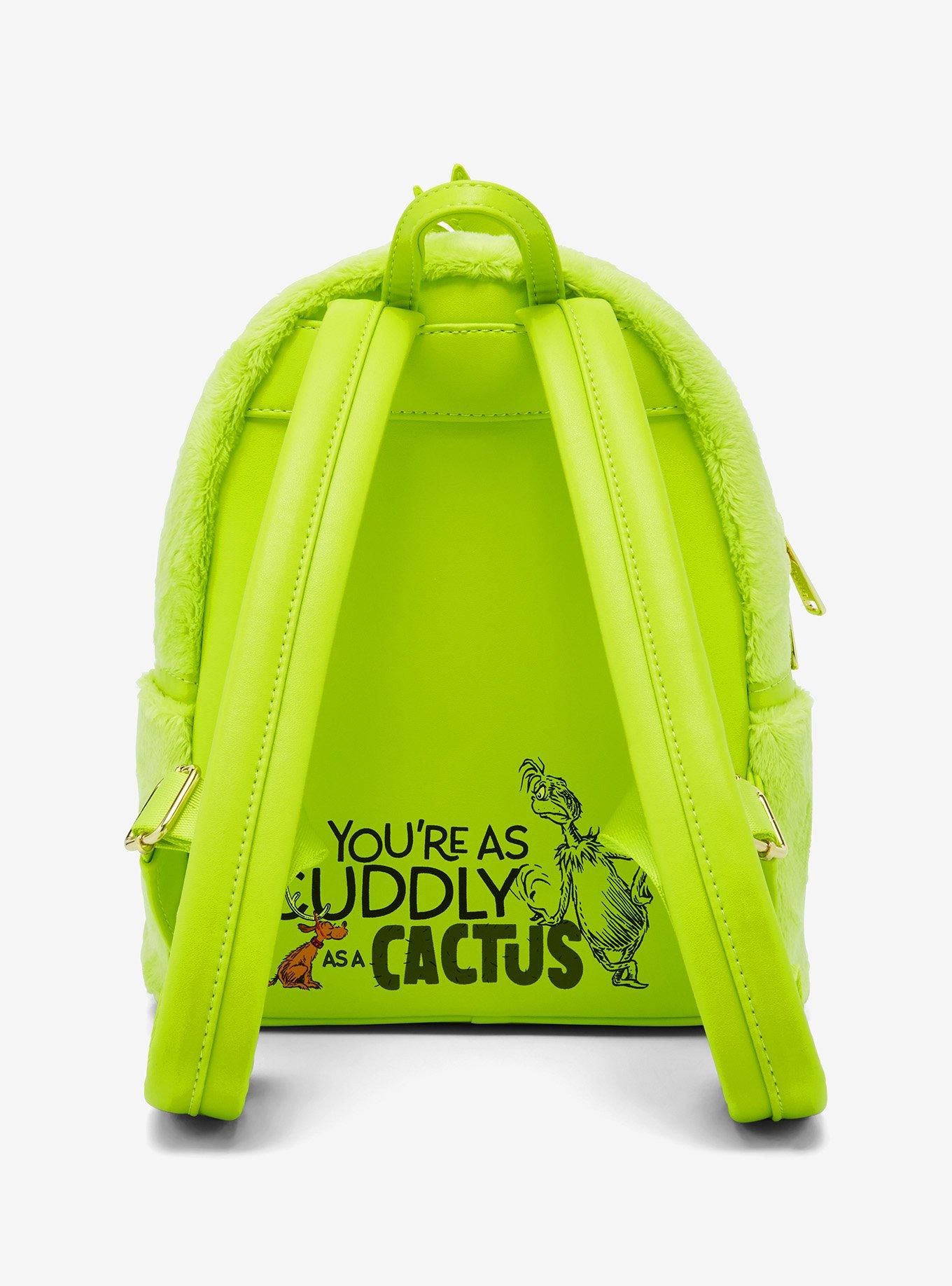 Loungefly How The Grinch Stole Christmas! Light-Up Fuzzy Mini Backpack, , alternate