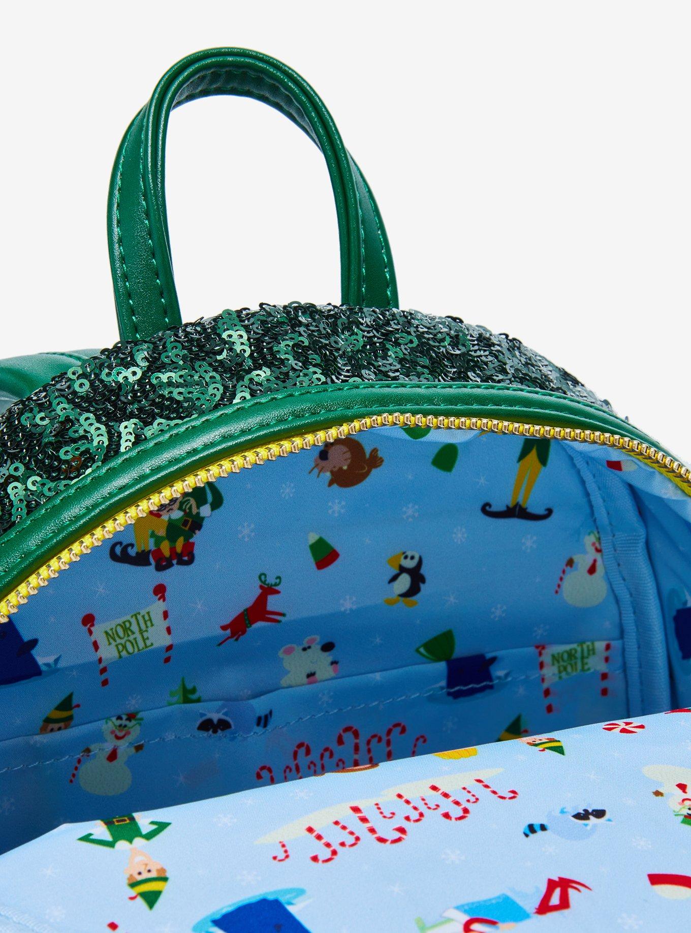 Loungefly Elf Sequin Mini Backpack, , alternate
