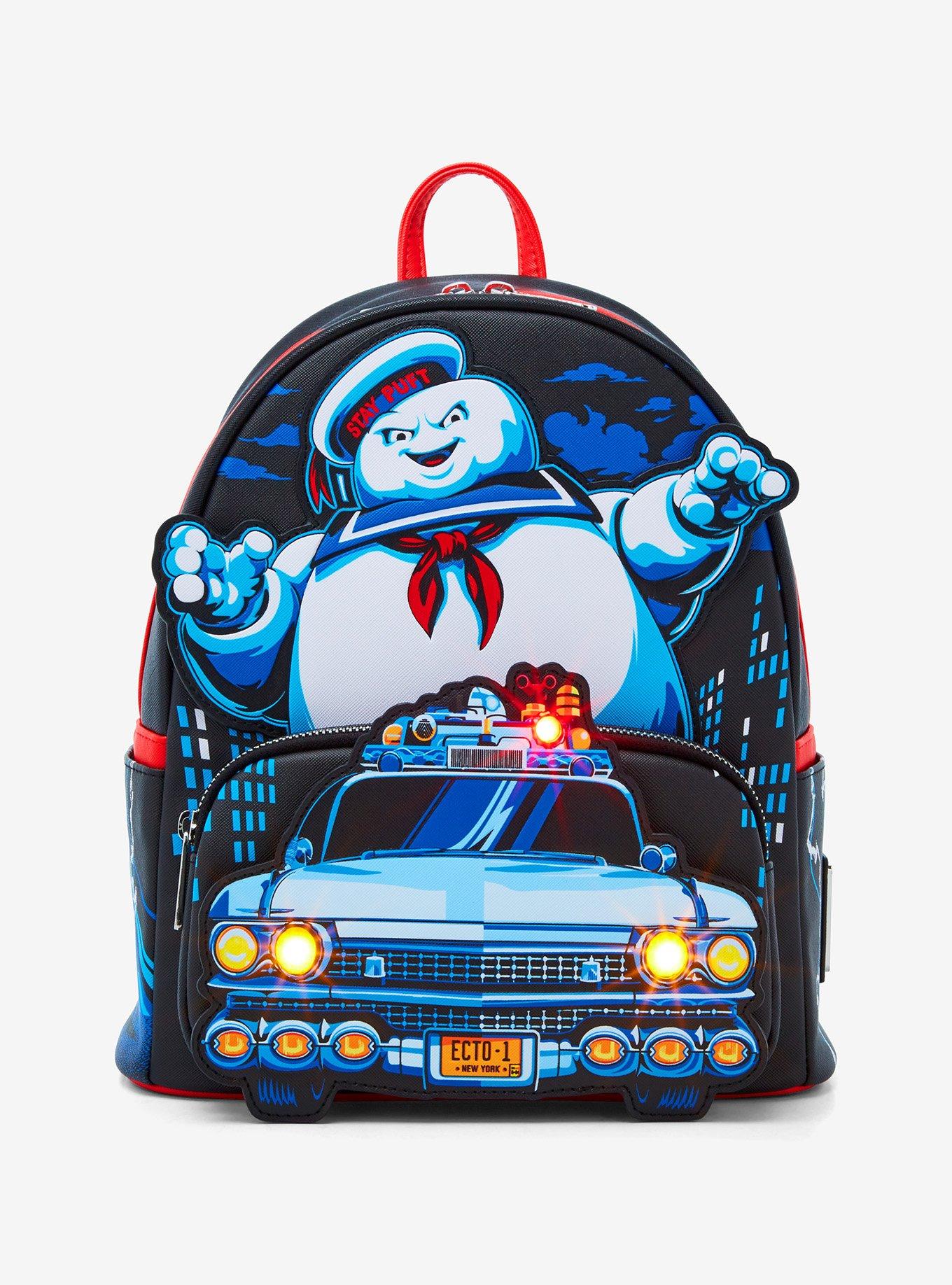 Loungefly Ghostbusters Stay Puft & Ecto-1 Light-Up Mini Backpack, , alternate