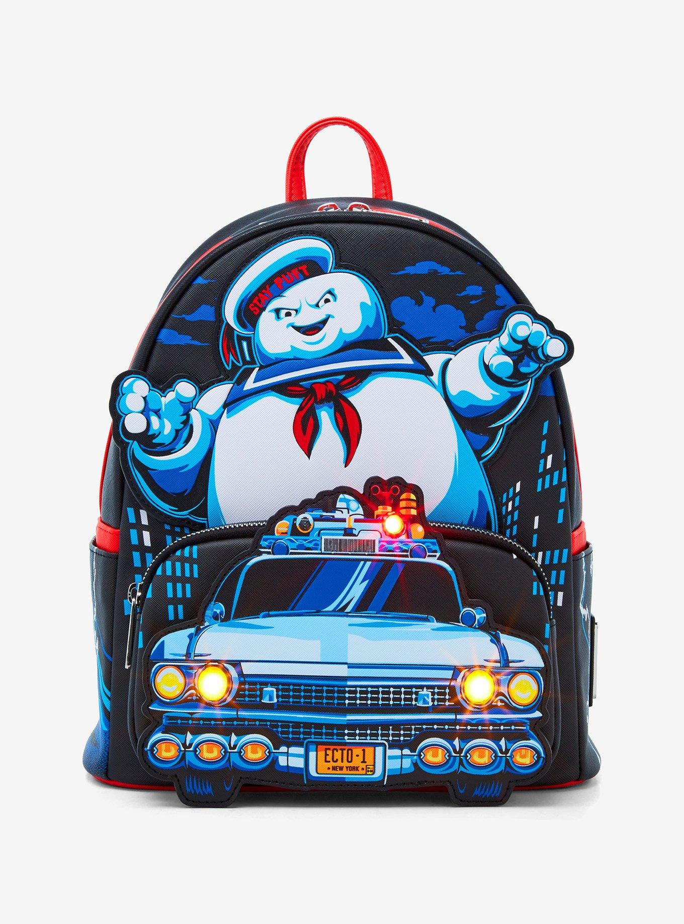 Loungefly Ghostbusters Stay Puft & Ecto-1 Light-Up Mini Backpack, , hi-res