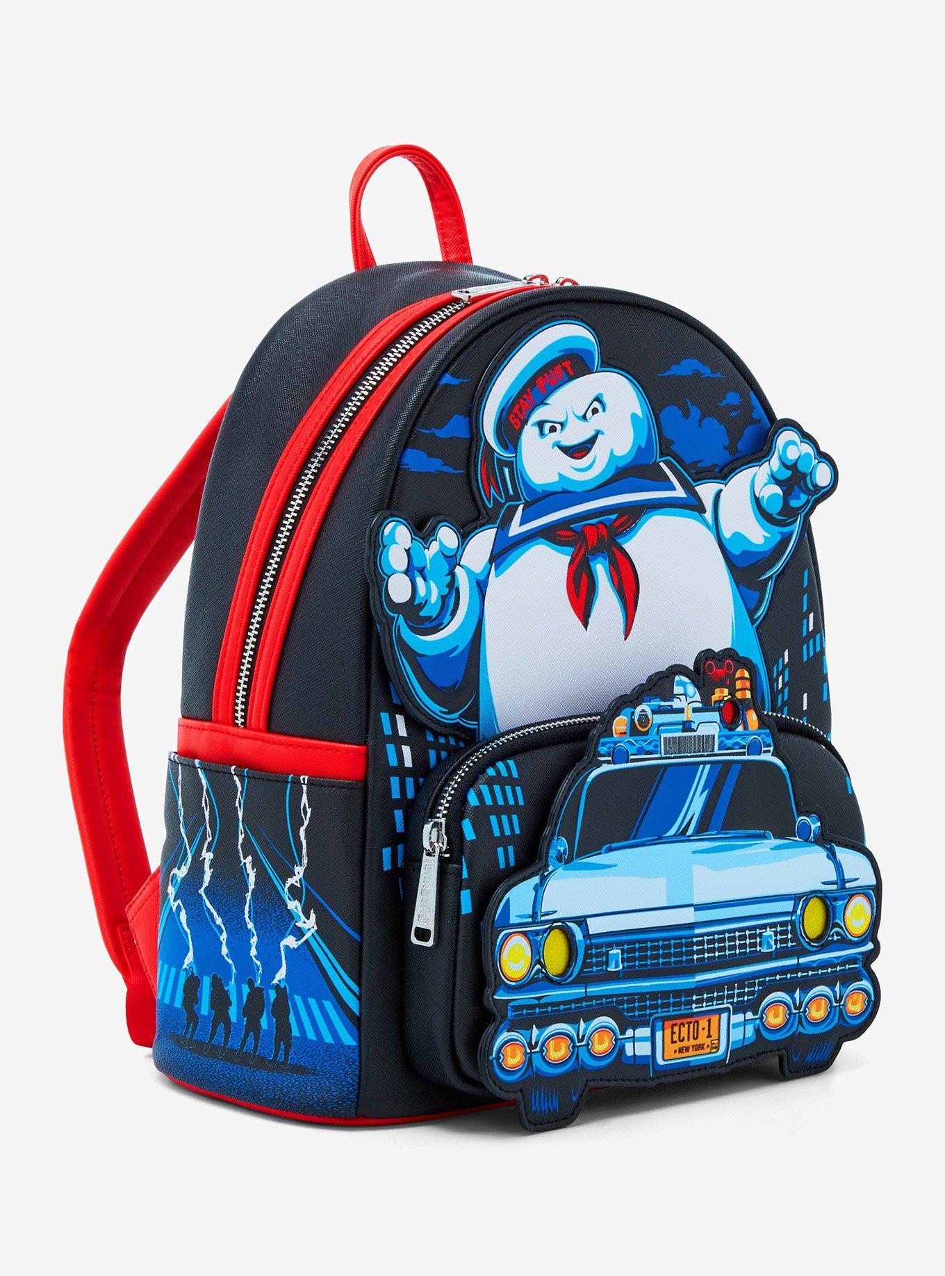Loungefly Ghostbusters Stay Puft & Ecto-1 Light-Up Mini Backpack, , alternate