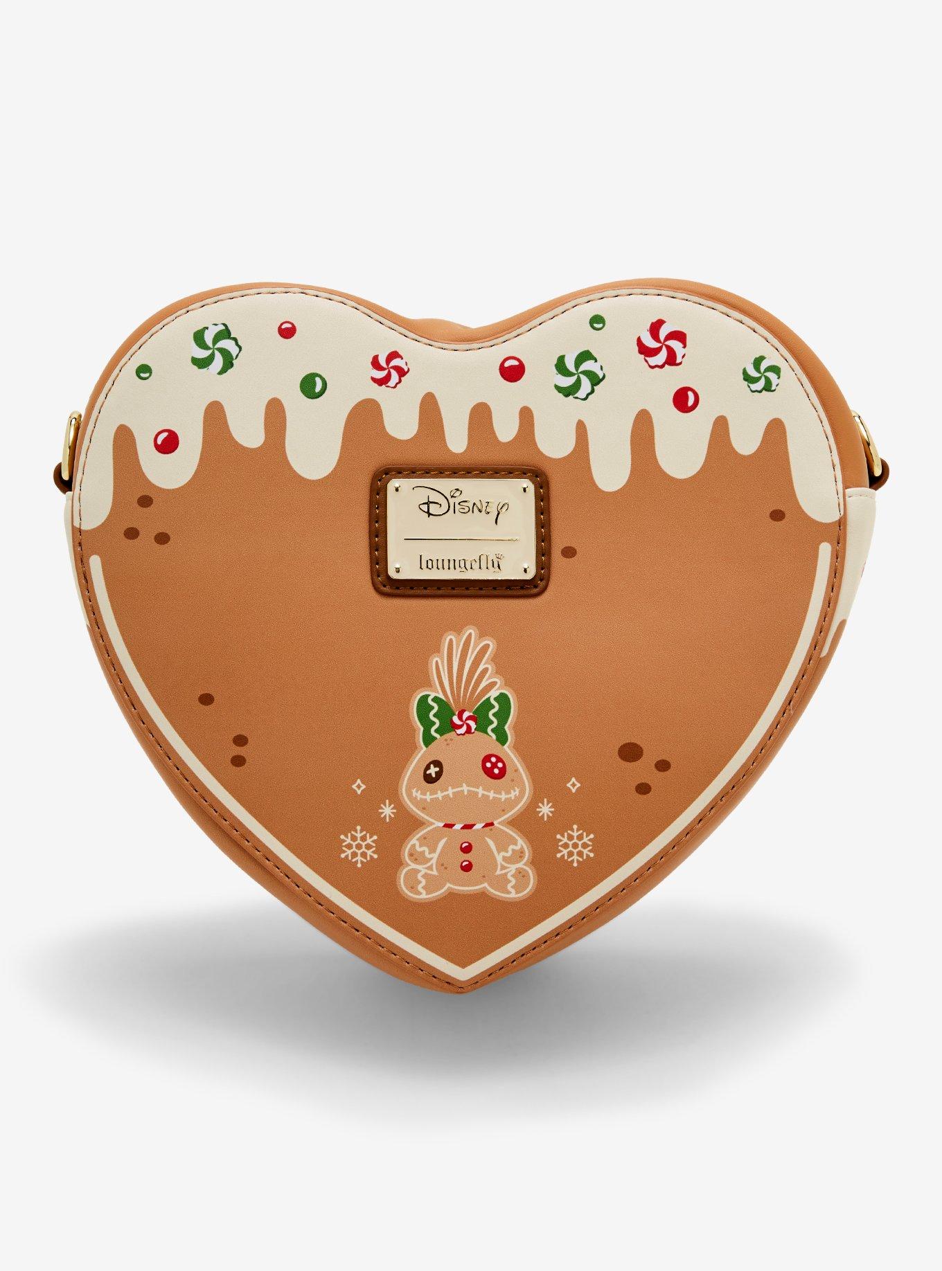 Loungefly Disney Stitch Angel Gingerbread Scented Crossbody Bag With Coin Purse, , alternate
