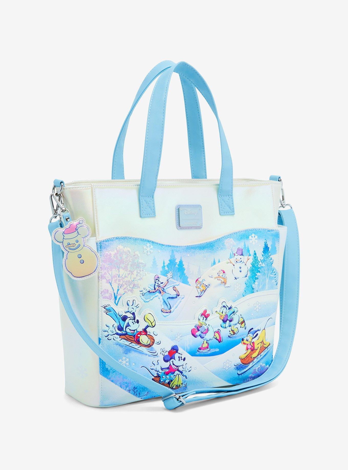 Loungefly Disney Mickey Mouse And Friends Winter Wonderland Convertible Tote Bag, , alternate