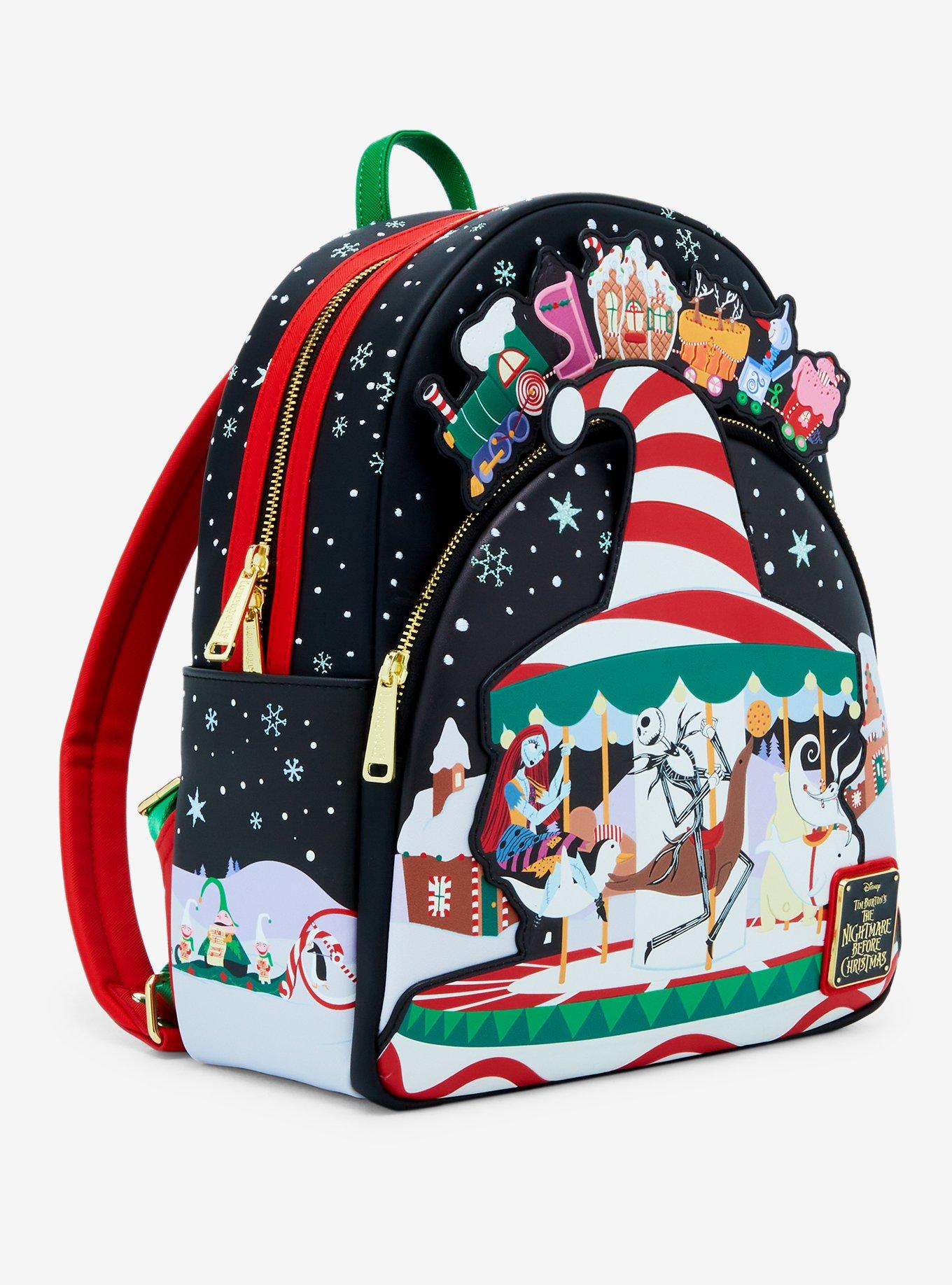 Loungefly The Nightmare Before Christmas Carousel Mini Backpack, , alternate