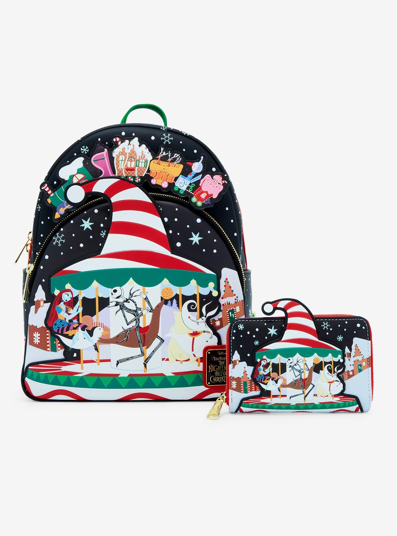 Loungefly The Nightmare Before Christmas Carousel Mini Backpack, , alternate