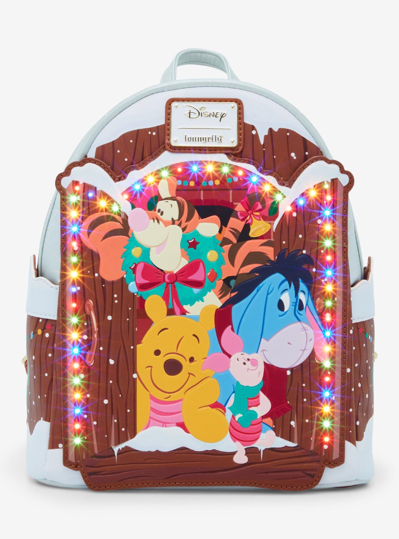 Loungefly Disney Winnie The Pooh Holiday Light-Up Mini Backpack, , hi-res