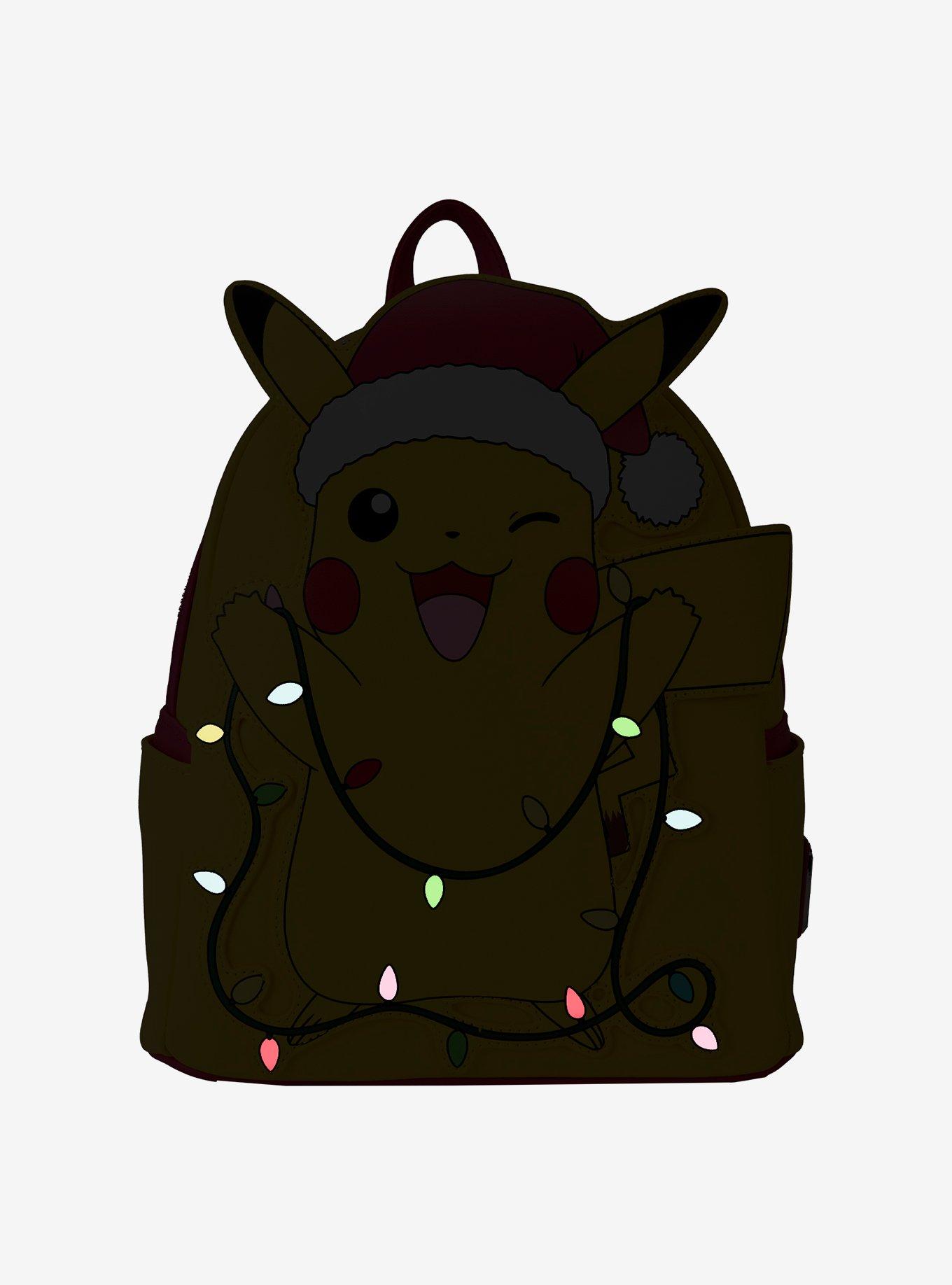 Loungefly Pokemon Santa Pikachu Light-Up Mini Backpack, , alternate