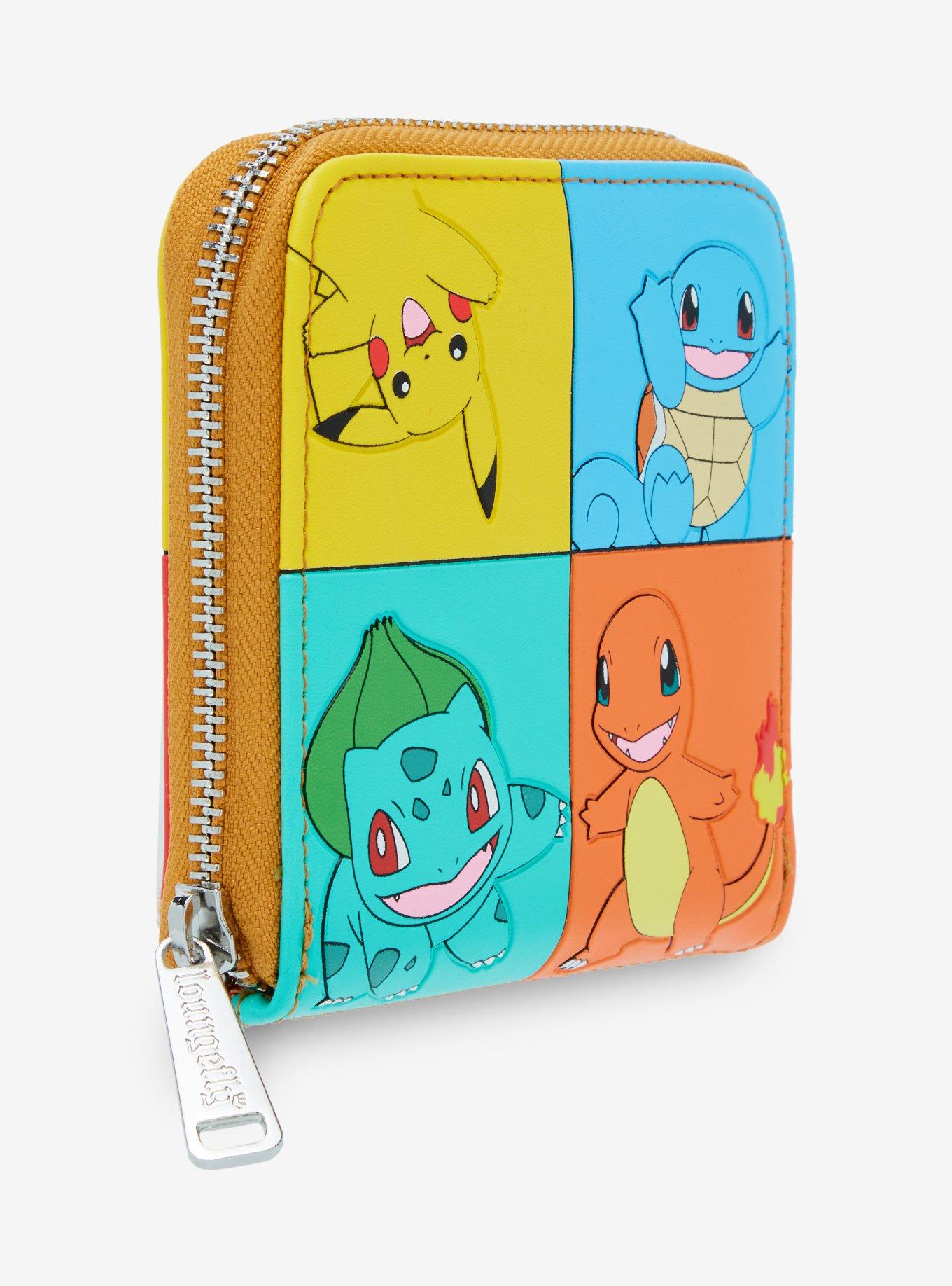 Loungefly Pokemon Pikachu & Friends Color-Block Mini Zipper Wallet, , hi-res