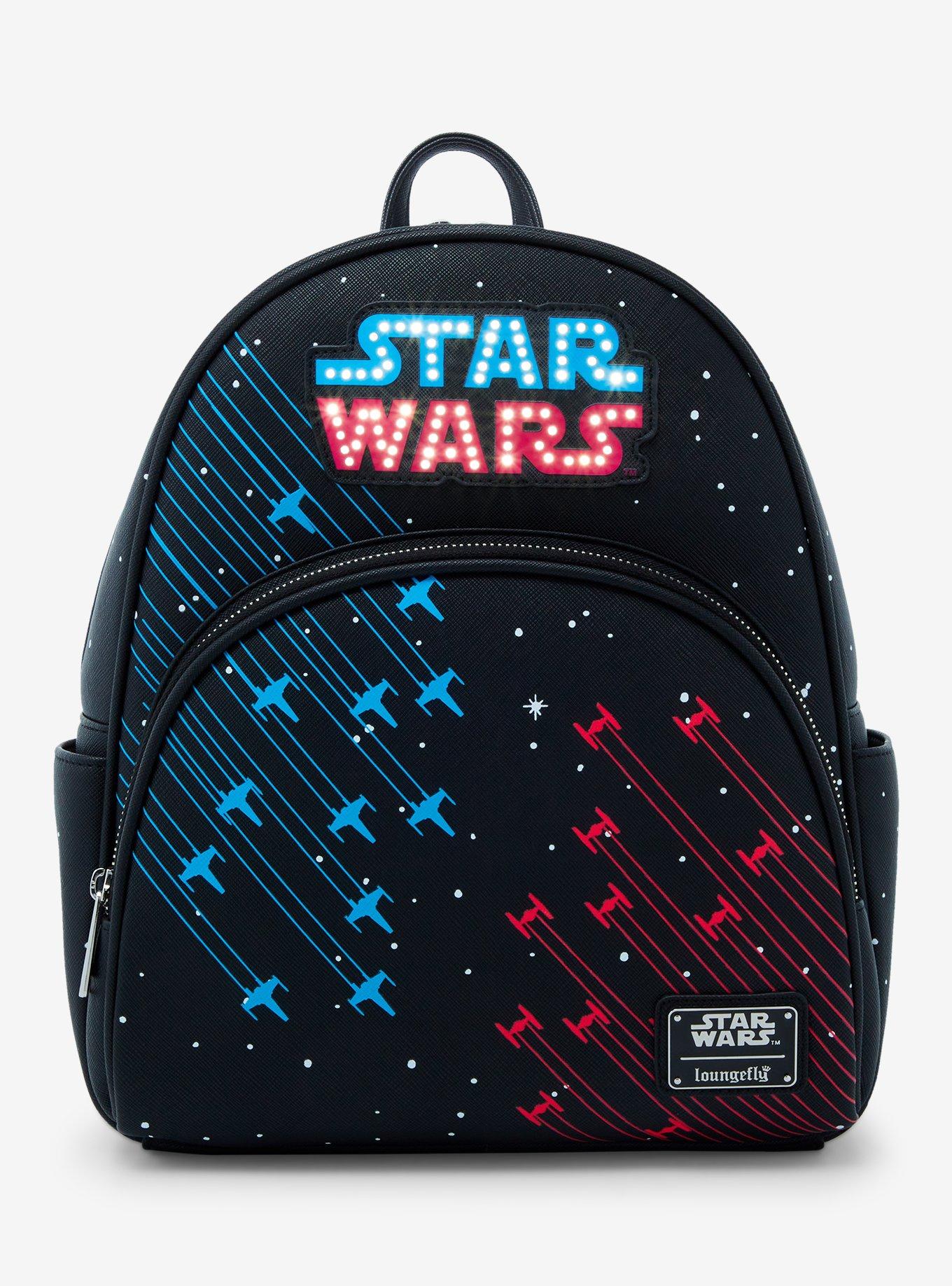 Loungefly Star Wars Spaceships Light-Up Mini Backpack, , hi-res