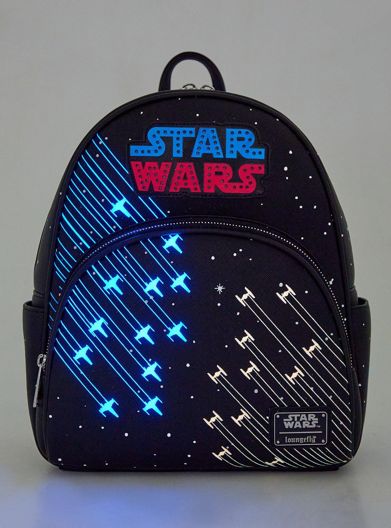 Loungefly Star Wars Spaceships Light-Up Mini Backpack, , alternate