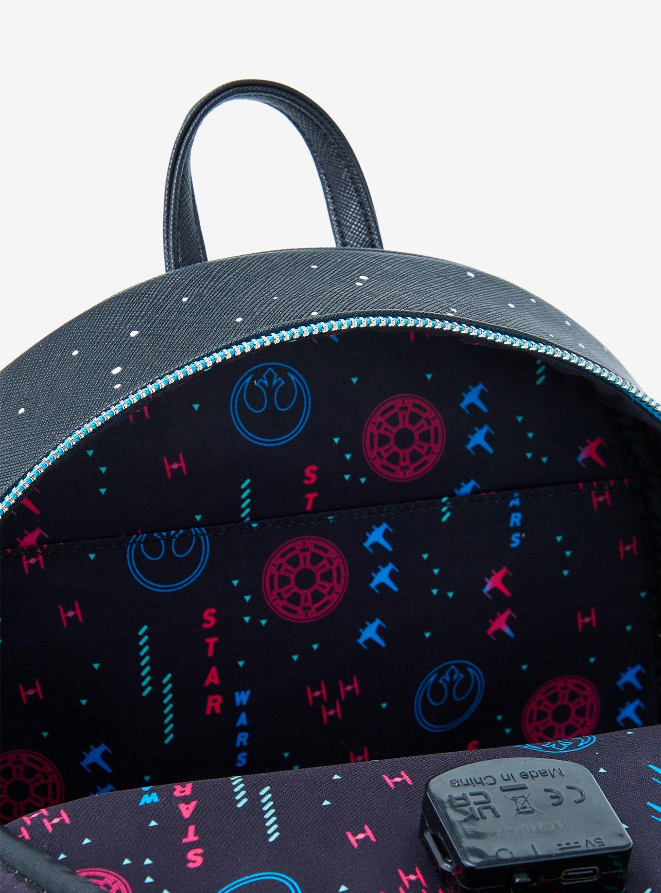 Loungefly Star Wars Spaceships Light-Up Mini Backpack, , alternate