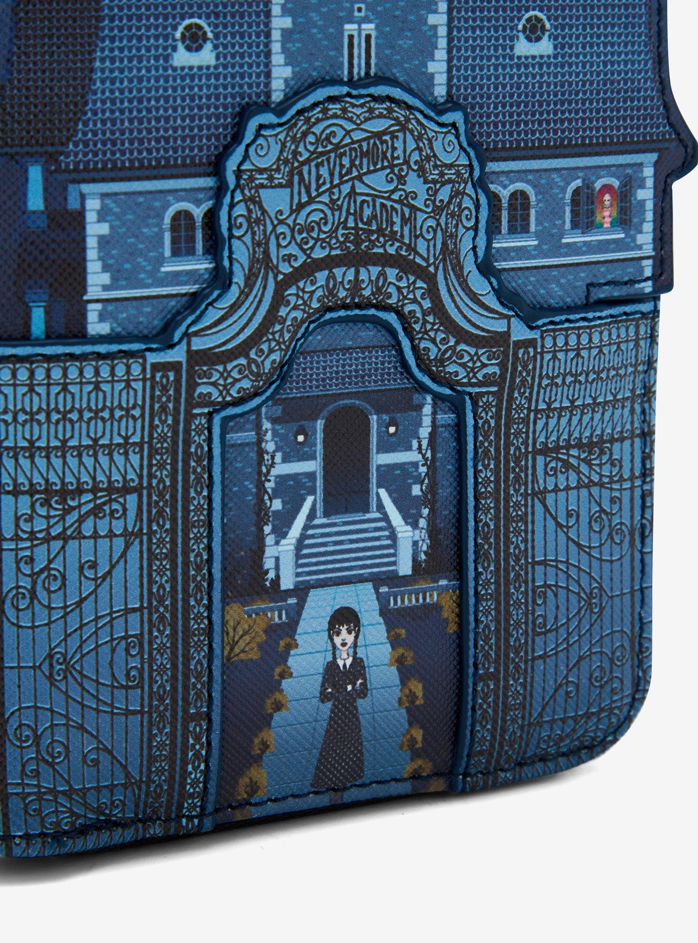 Loungefly Wednesday Nevermore Zipper Wallet, , alternate