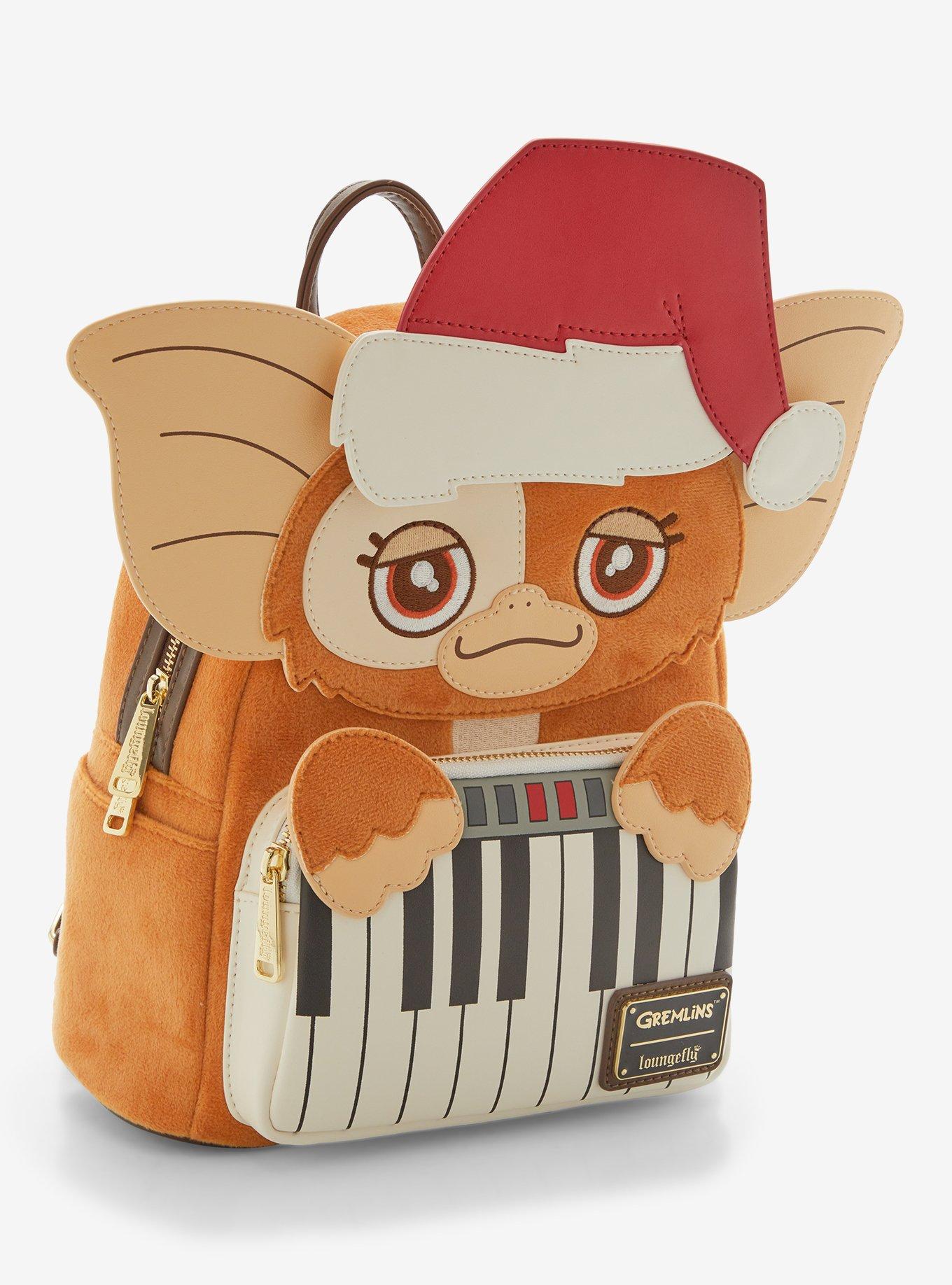 Loungefly Gremlins Gizmo Santa Hat Figural Mini Backpack, , alternate