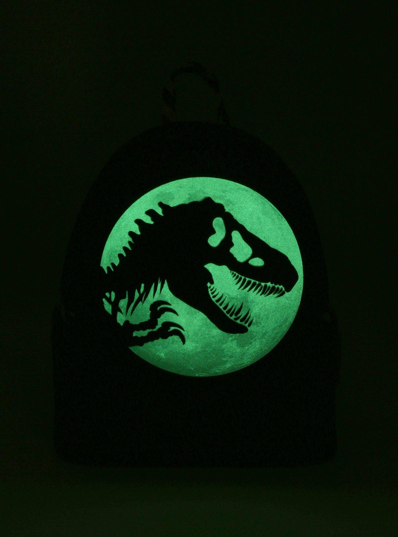 Loungefly Jurassic Park T.Rex Moon Glow-In-The-Dark Mini Backpack, , alternate