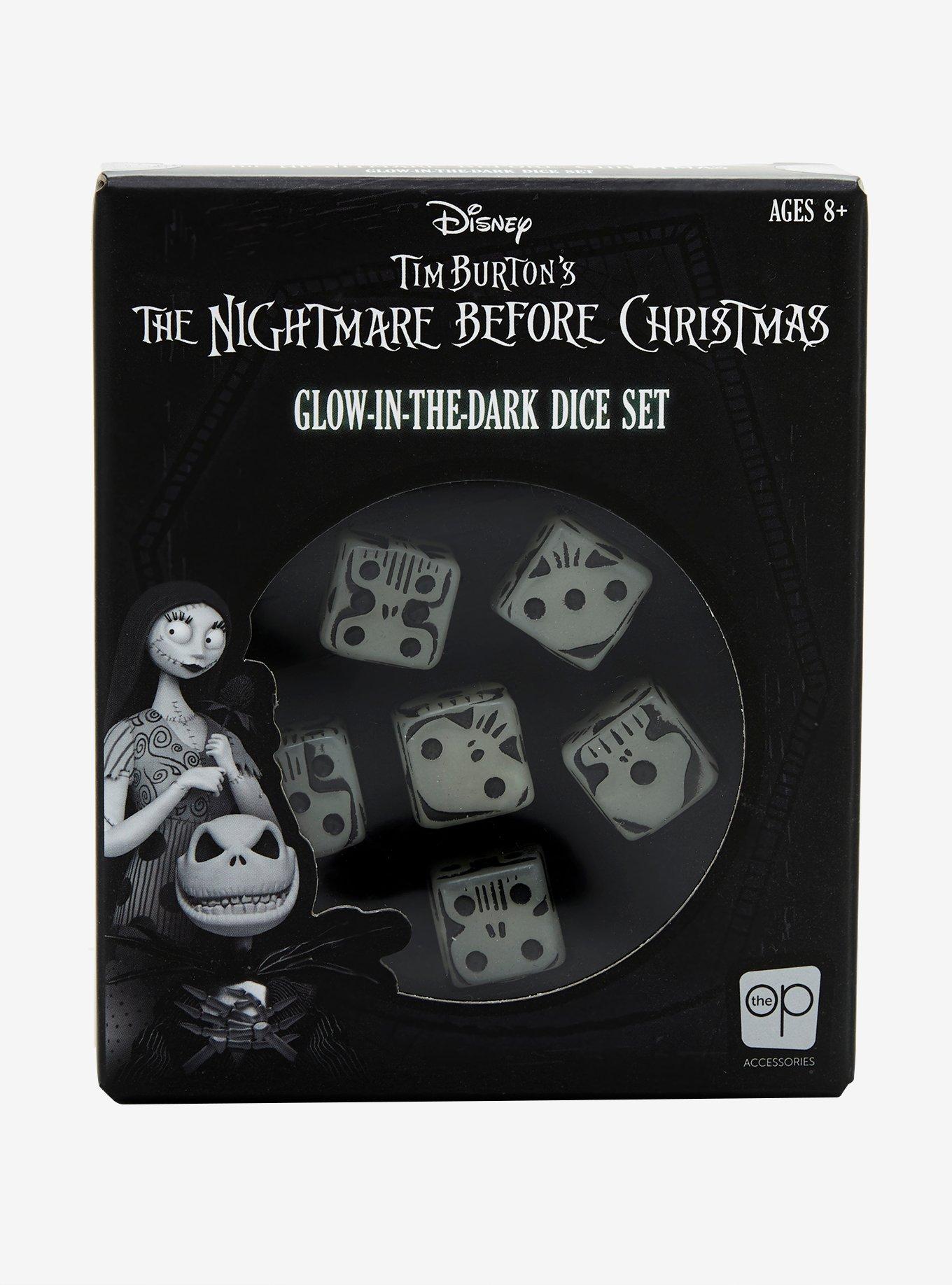 The Nightmare Before Christmas Oogie Boogie Glow-In-The-Dark Dice Set Hot Topic Exclusive