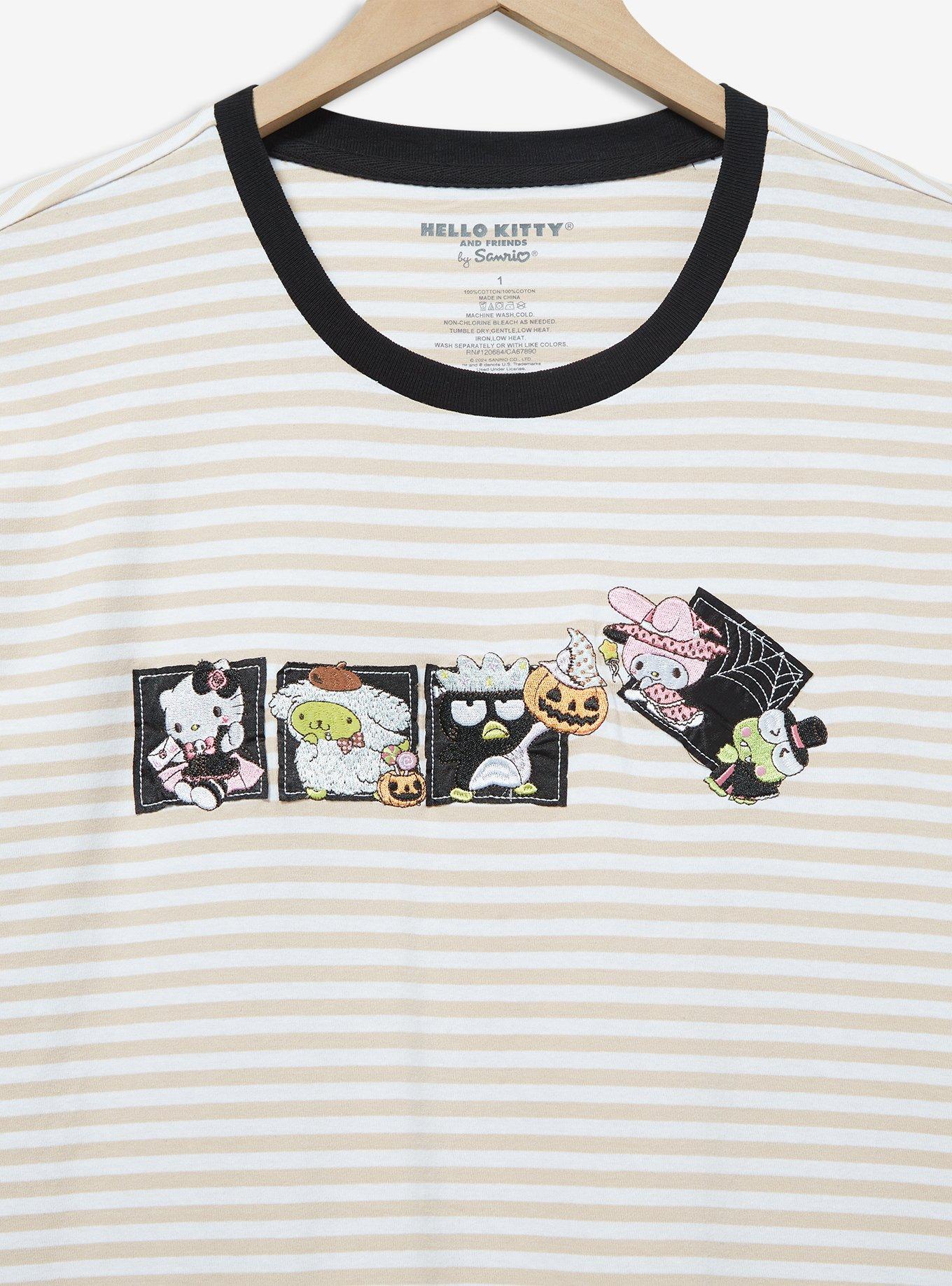 Sanrio Hello Kitty and Friends Halloween Striped Women's Plus Size T-Shirt — BoxLunch Exclusive, , hi-res