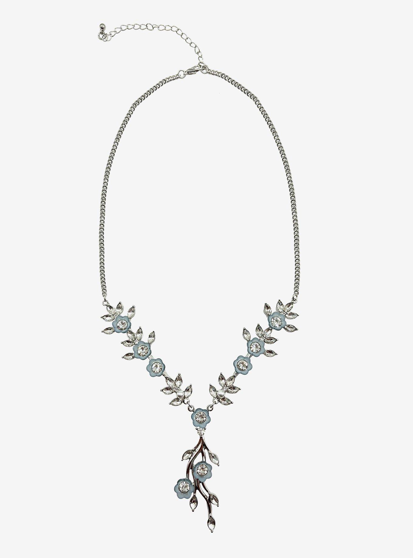 Bridgerton Floral Lariat Necklace, , hi-res