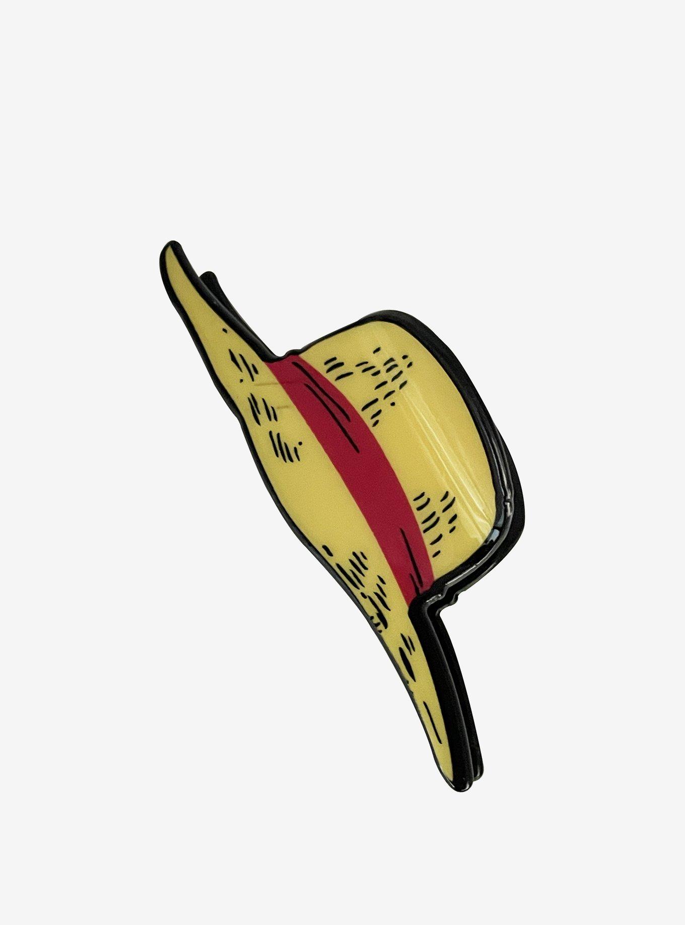 One Piece Straw Hat Claw Hair Clip, , alternate