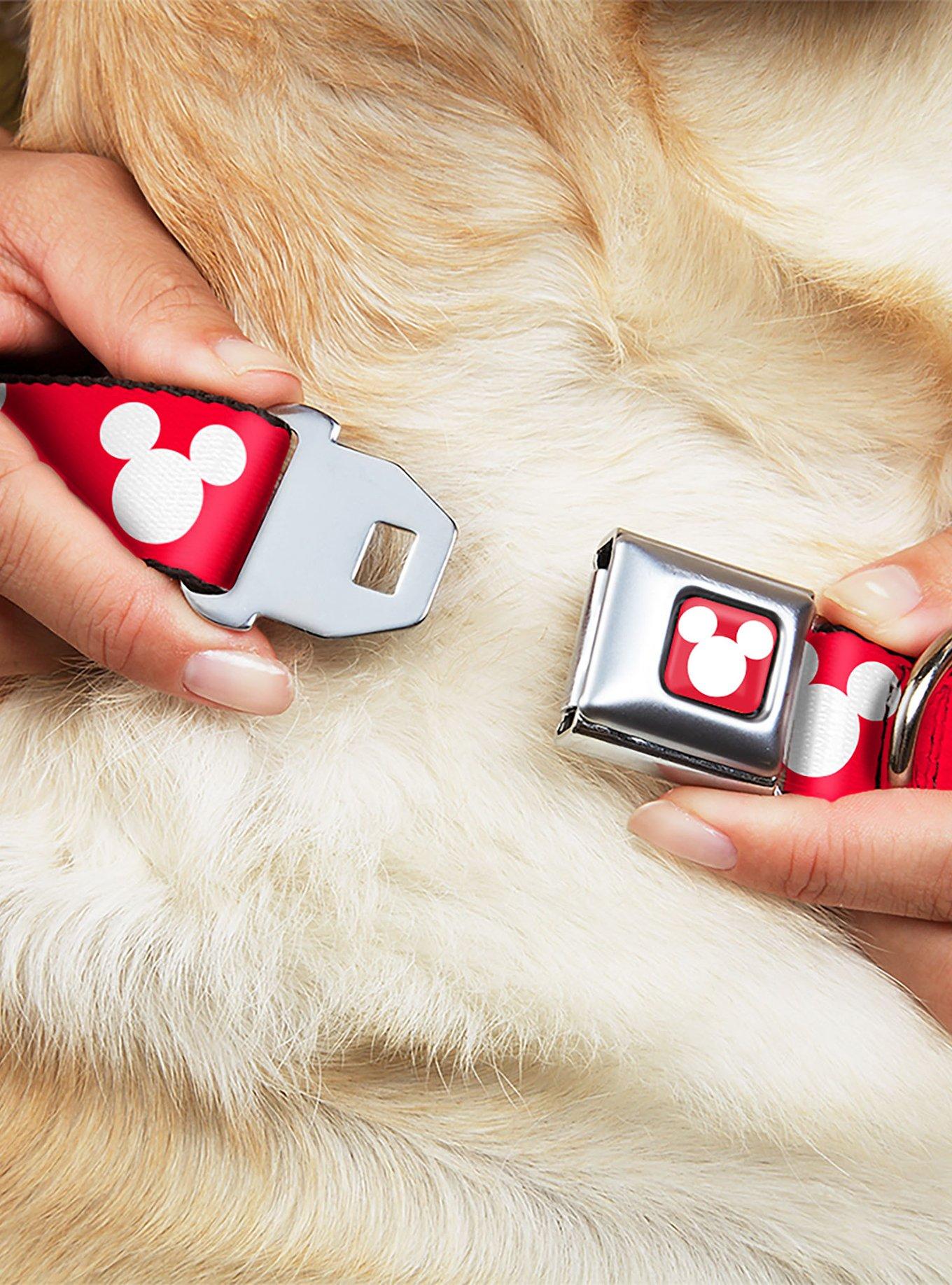 Disney Mickey Mouse Ears Icon Seatbelt Buckle Dog Collar, , hi-res