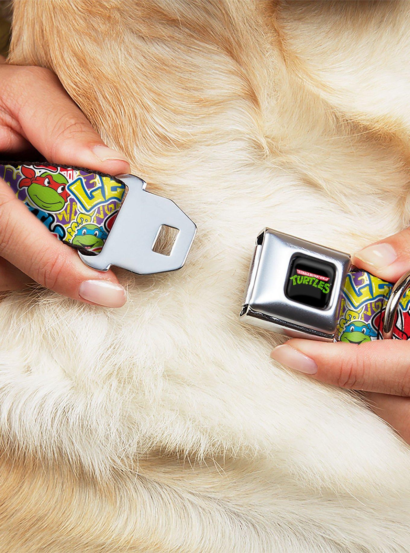 Teenage Mutant Ninja Turtles Sticker Slaps Seatbelt Buckle Dog Collar, , hi-res